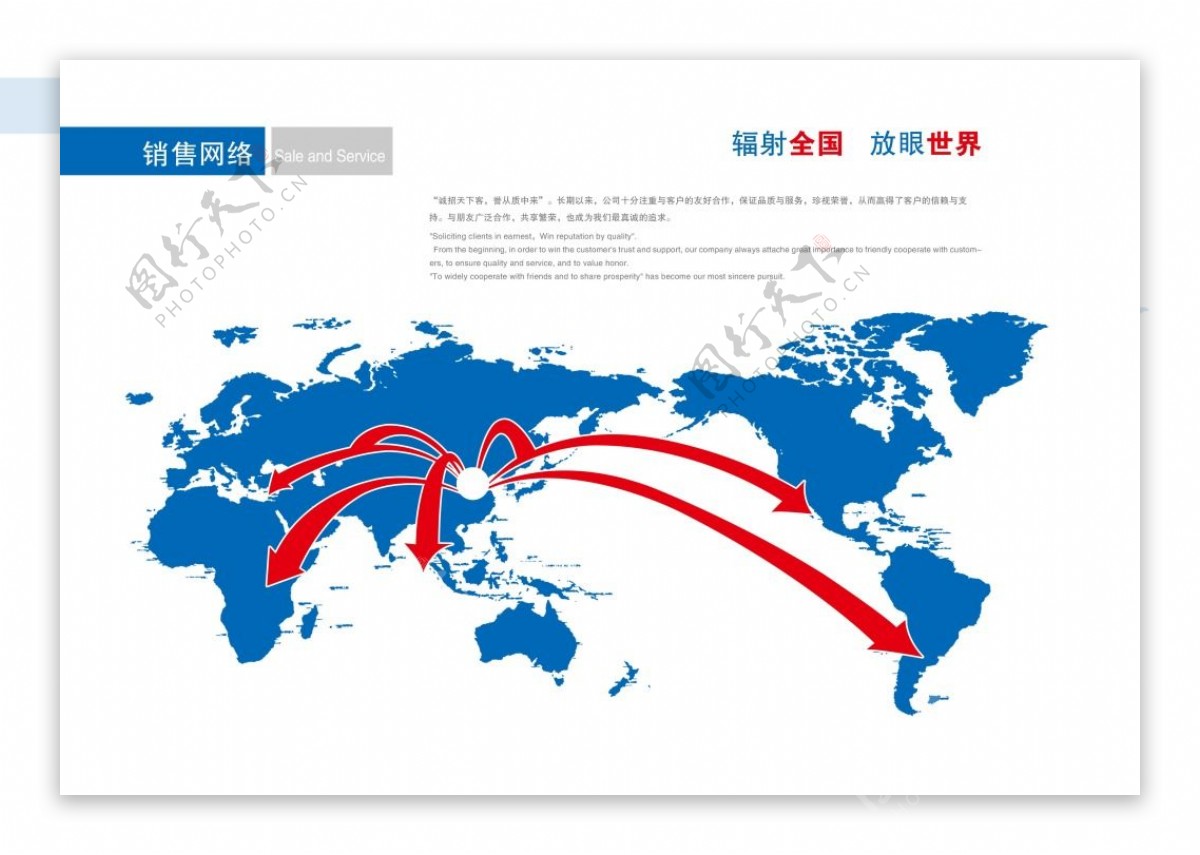 网络营销世界地图分布