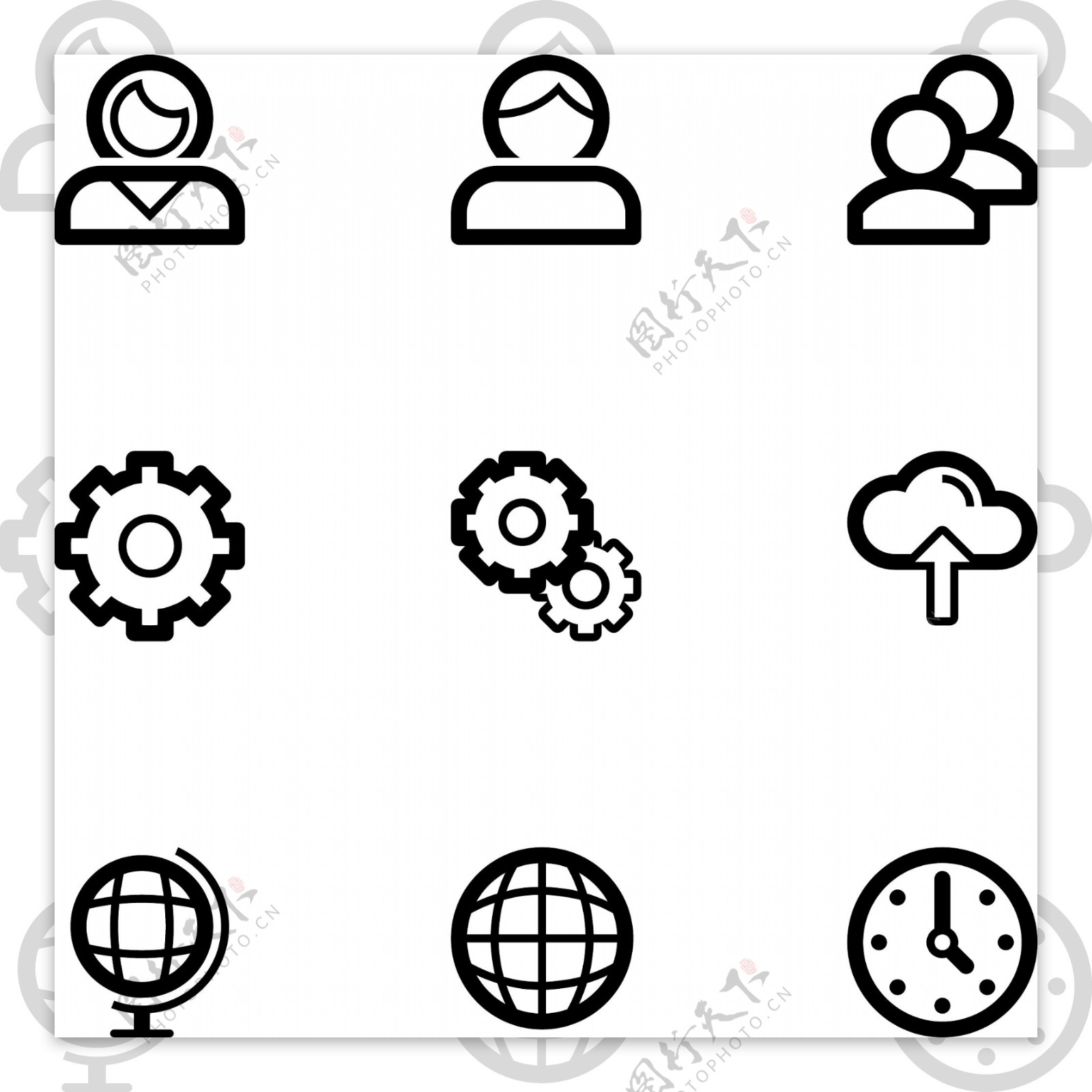 icons地球设置图标
