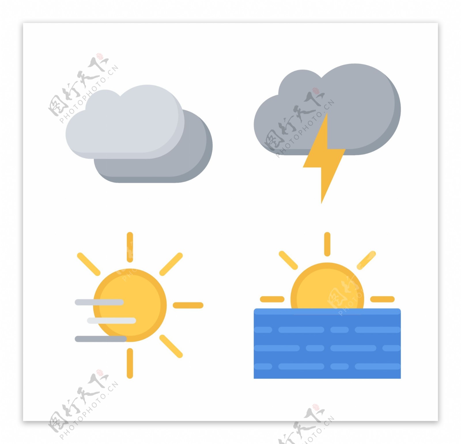 天气ICON图标标志图片