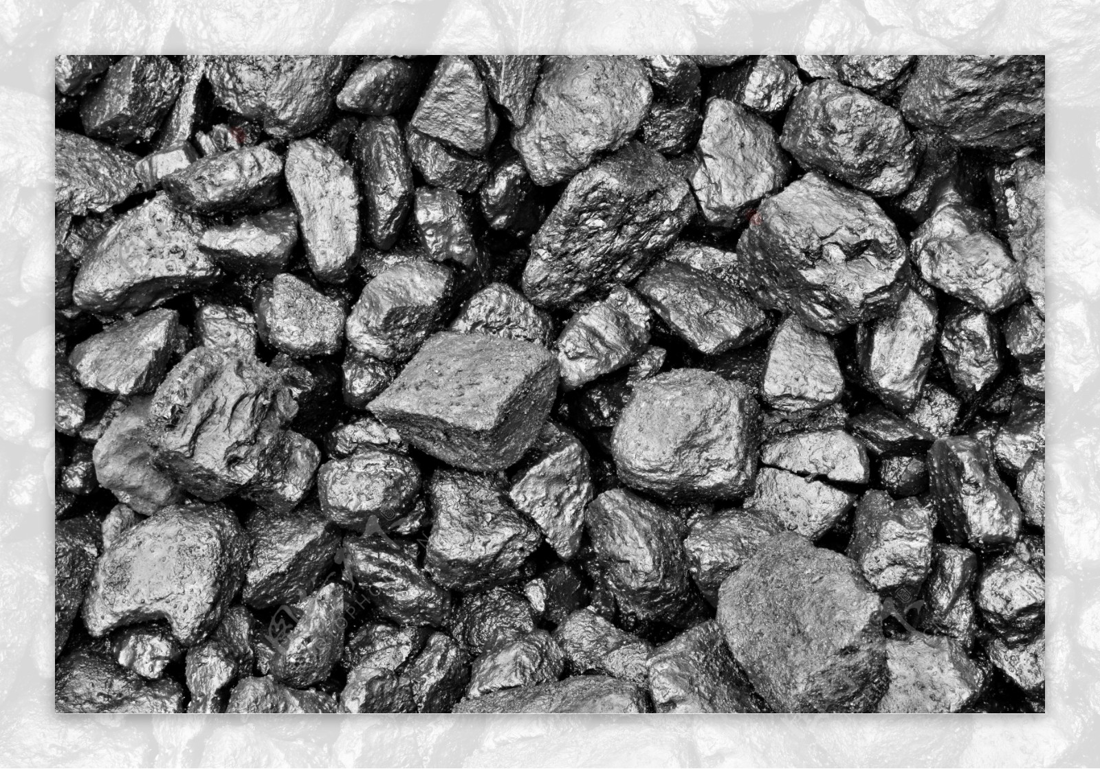 黑亮的煤碳图片