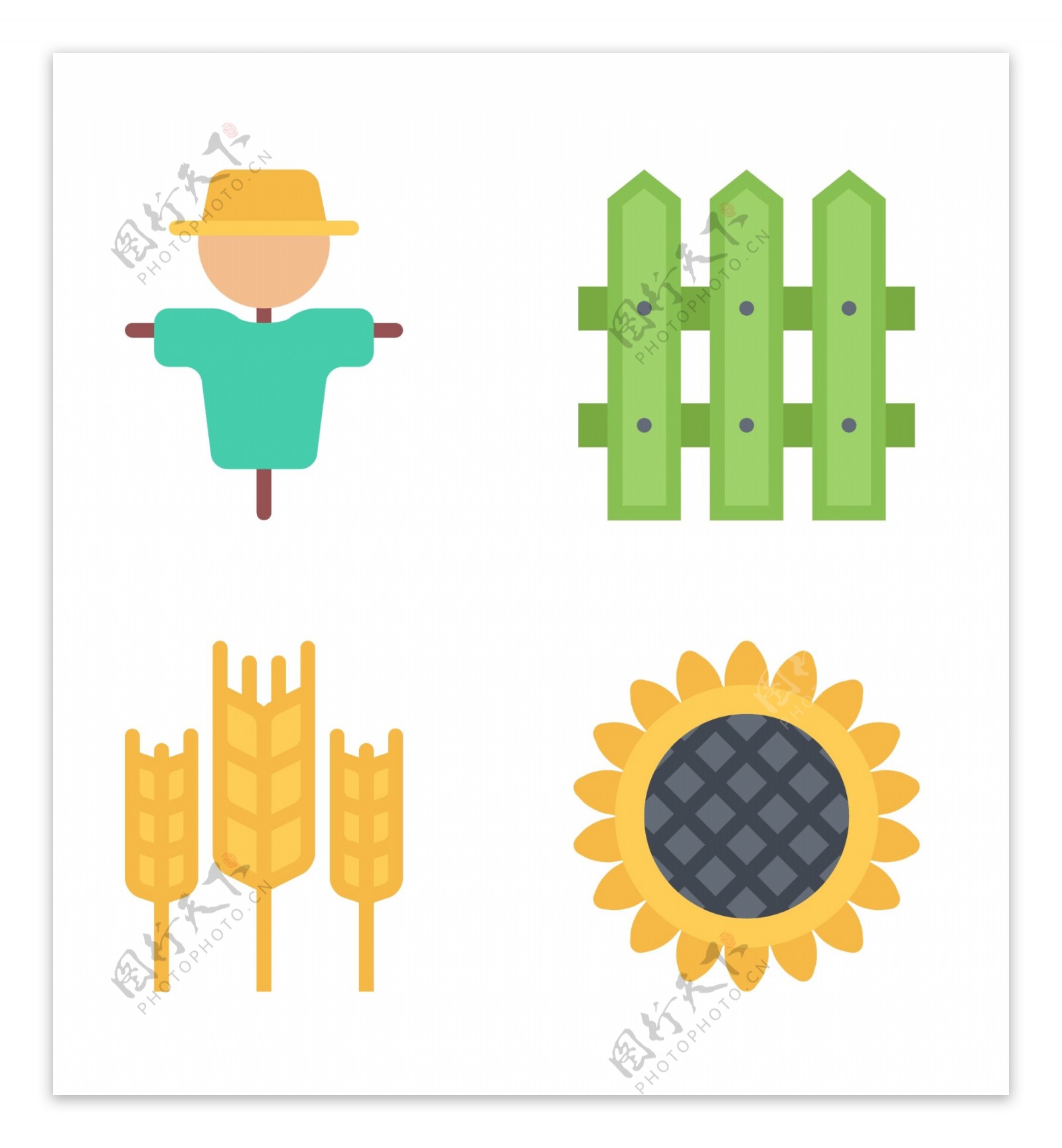 农业生态环境ICON图标标志图片