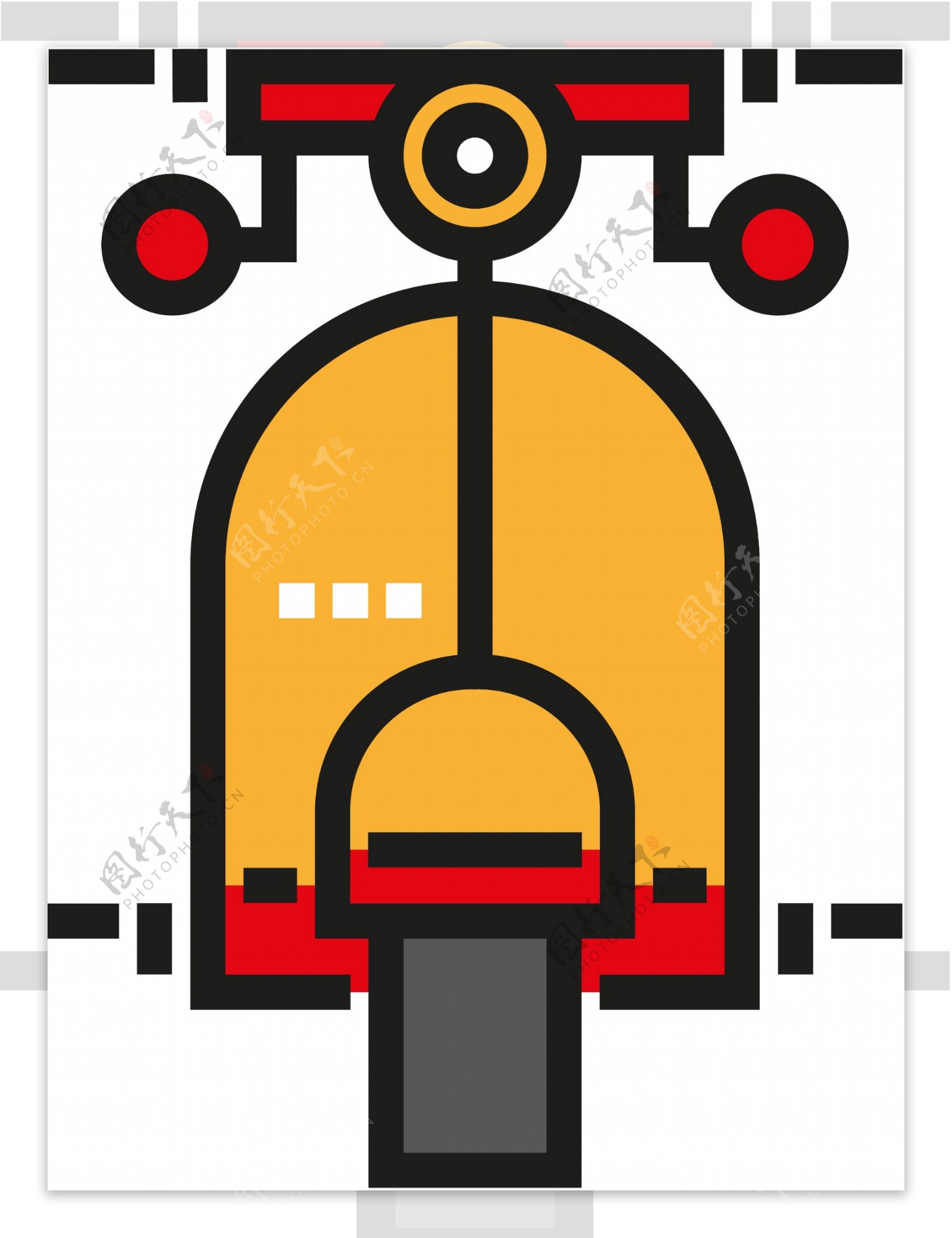 可爱交通工具icon图标