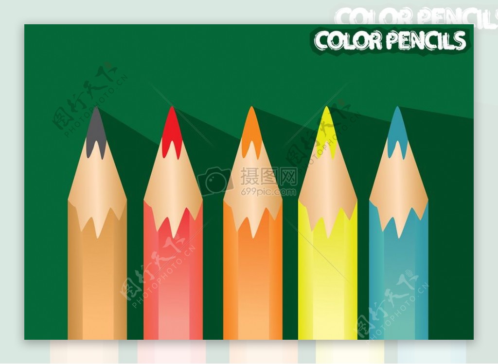 彩色的蜡笔