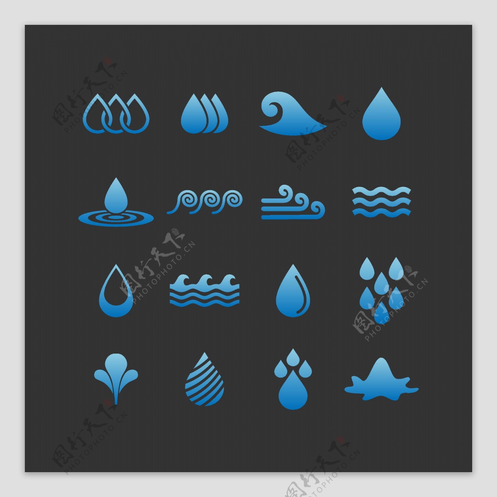 水滴标志图片素材-编号35658674-图行天下