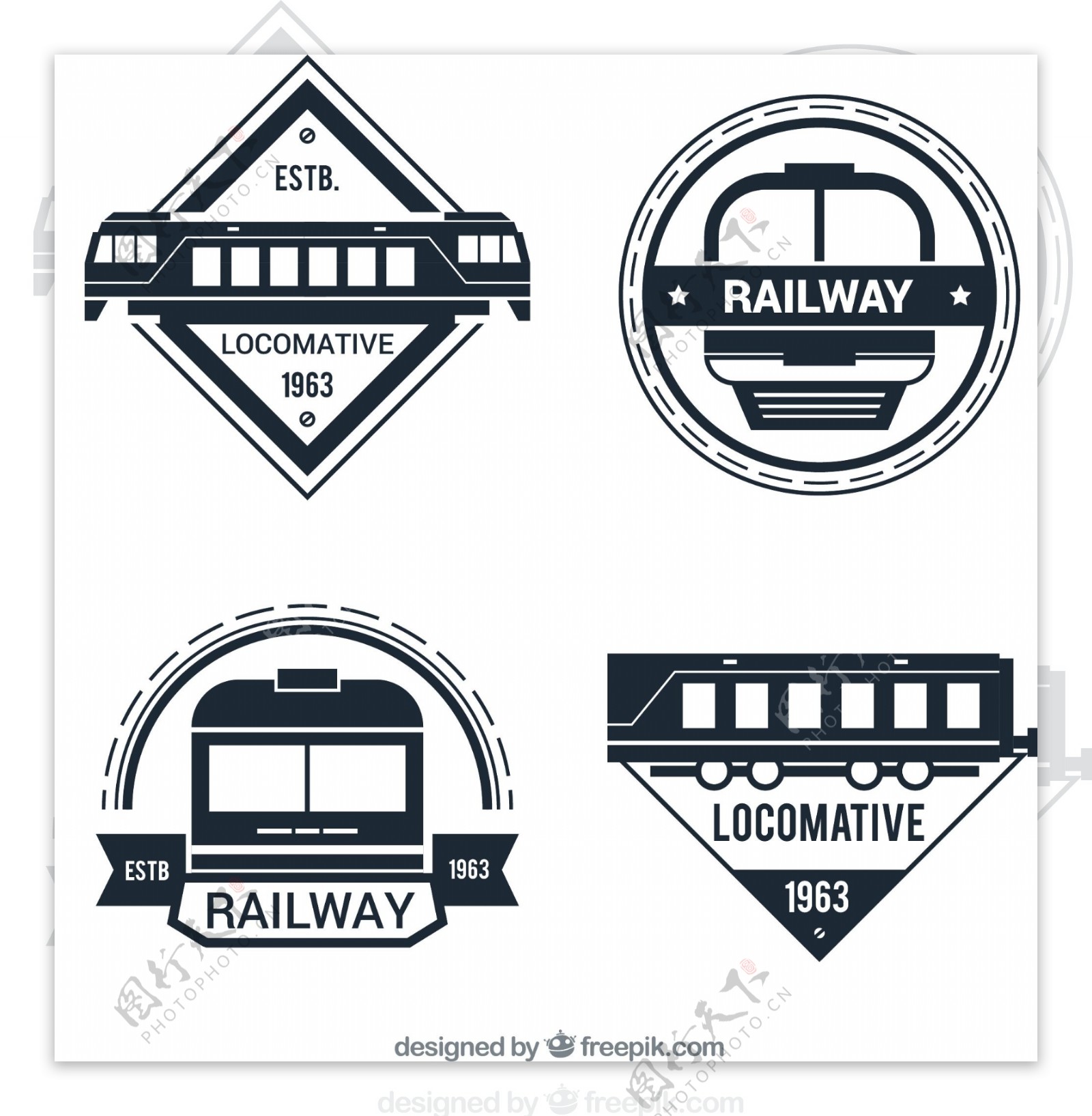 机车火车铁路标志