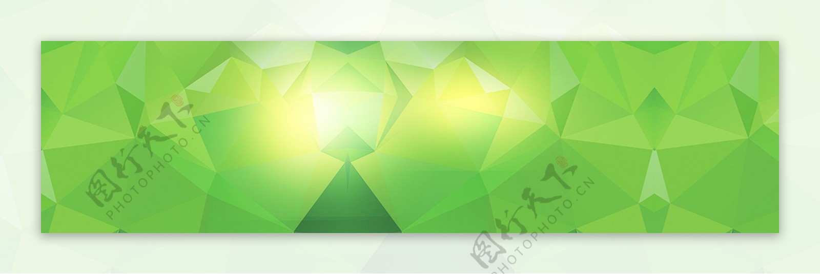 绿色光斑banner背景
