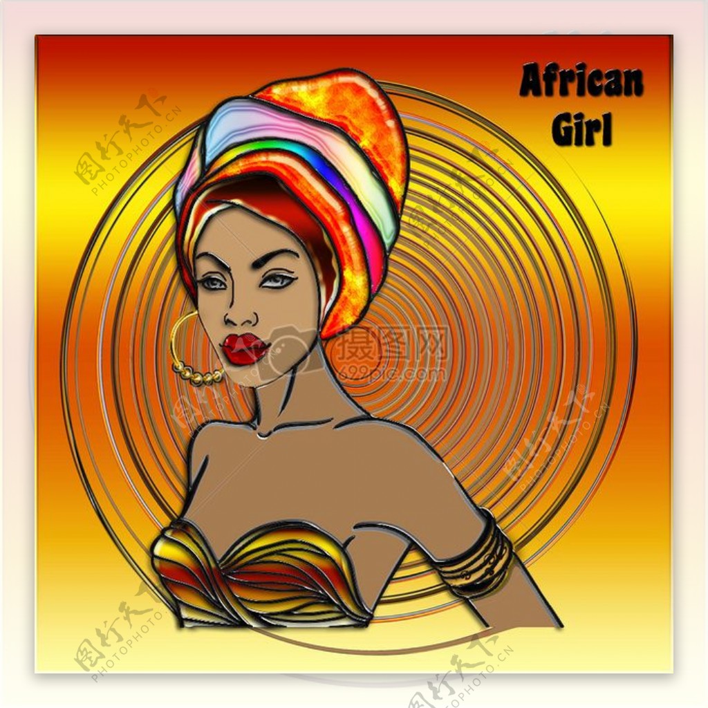 性感的非洲女孩