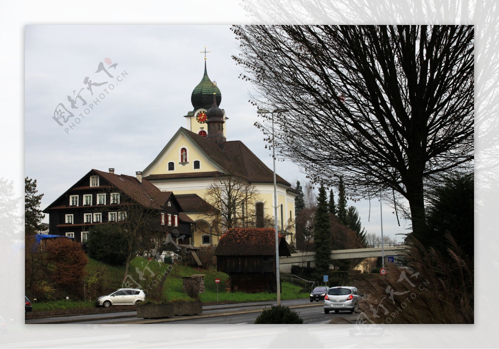瑞士小镇琉森风景