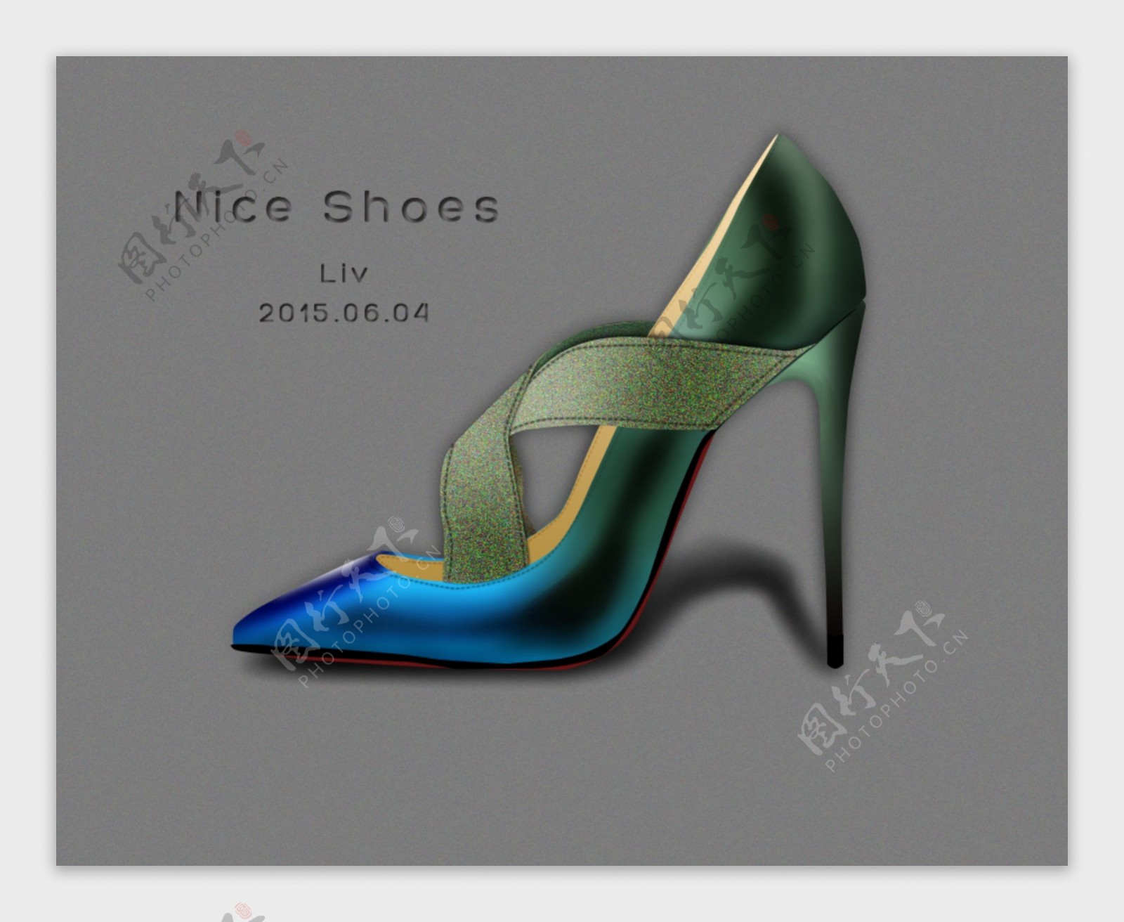UI拟物美鞋设计