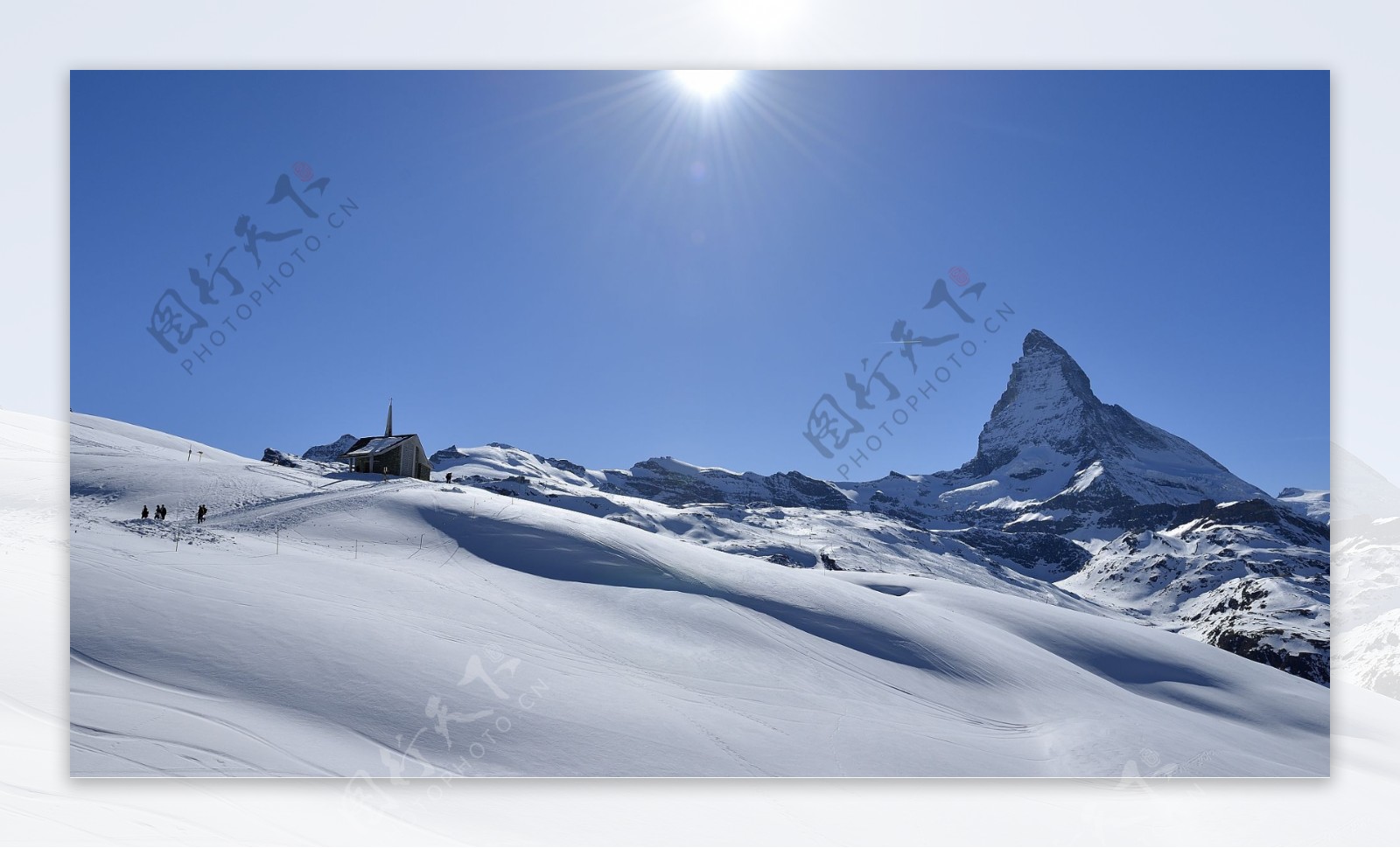 瑞士马特洪峰雪景