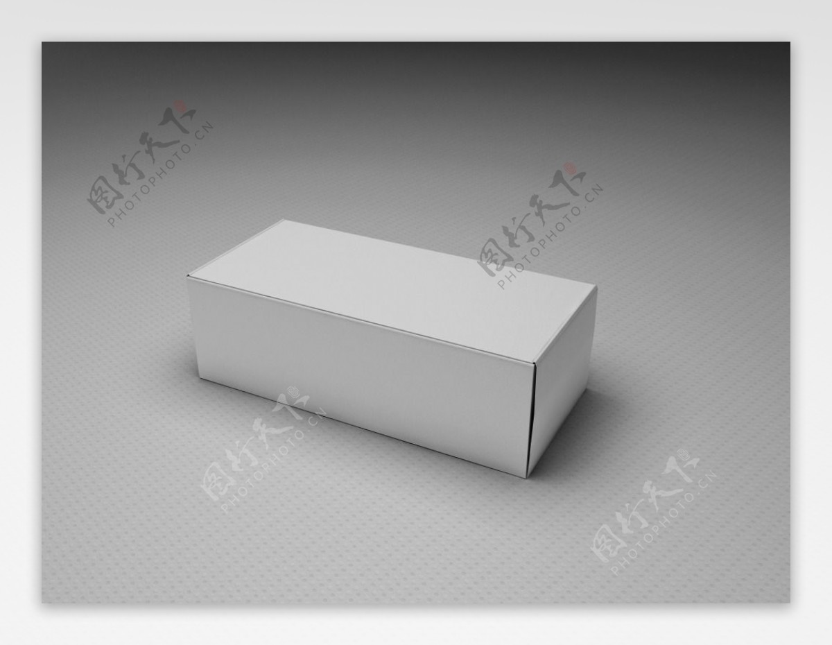 一款白色立体盒子包装展示样机 - 包装样机 - 云米创意-让设计更简单的创意素材平台