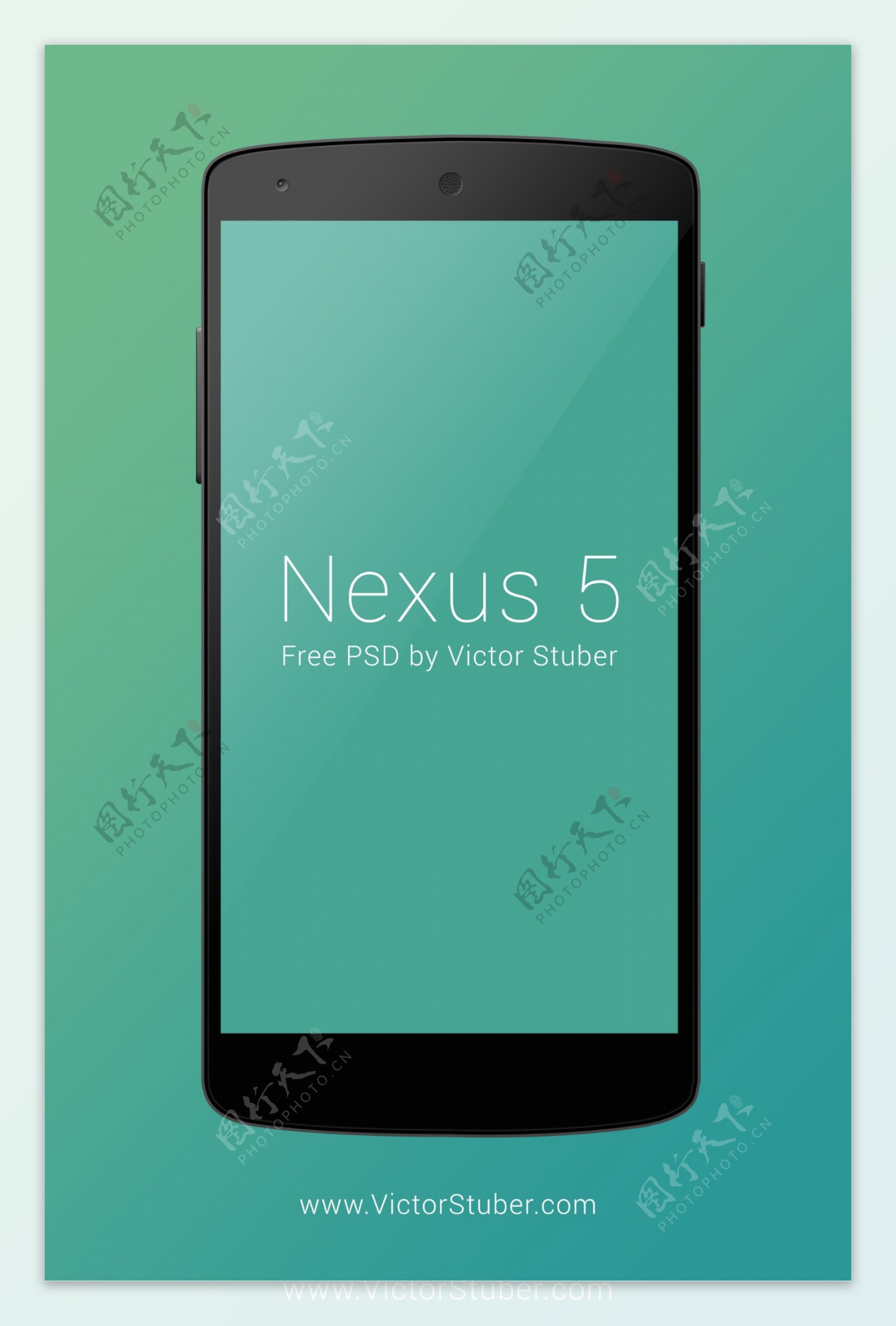 免费的Nexus5PSD模型样机