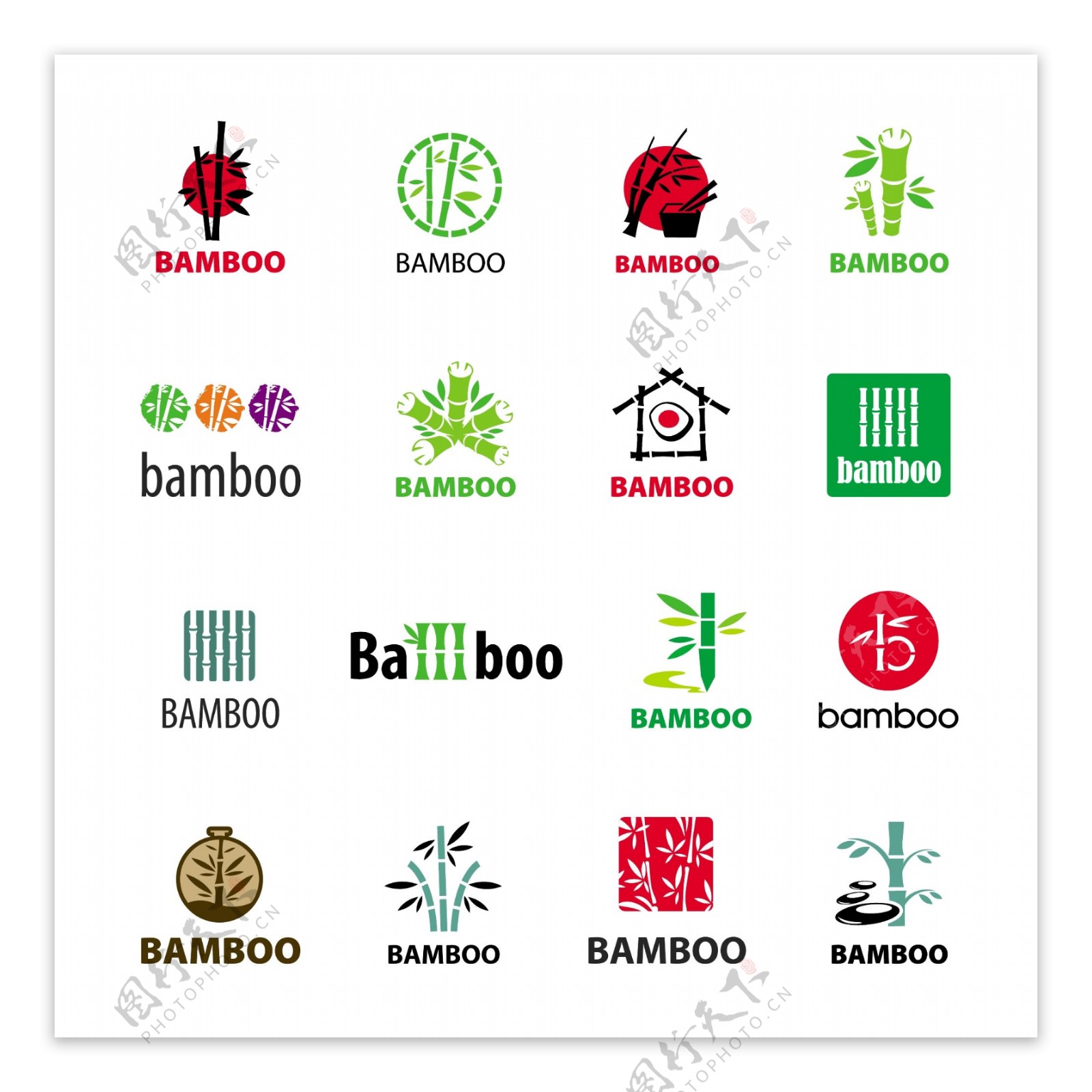 创意竹子logo设计图片