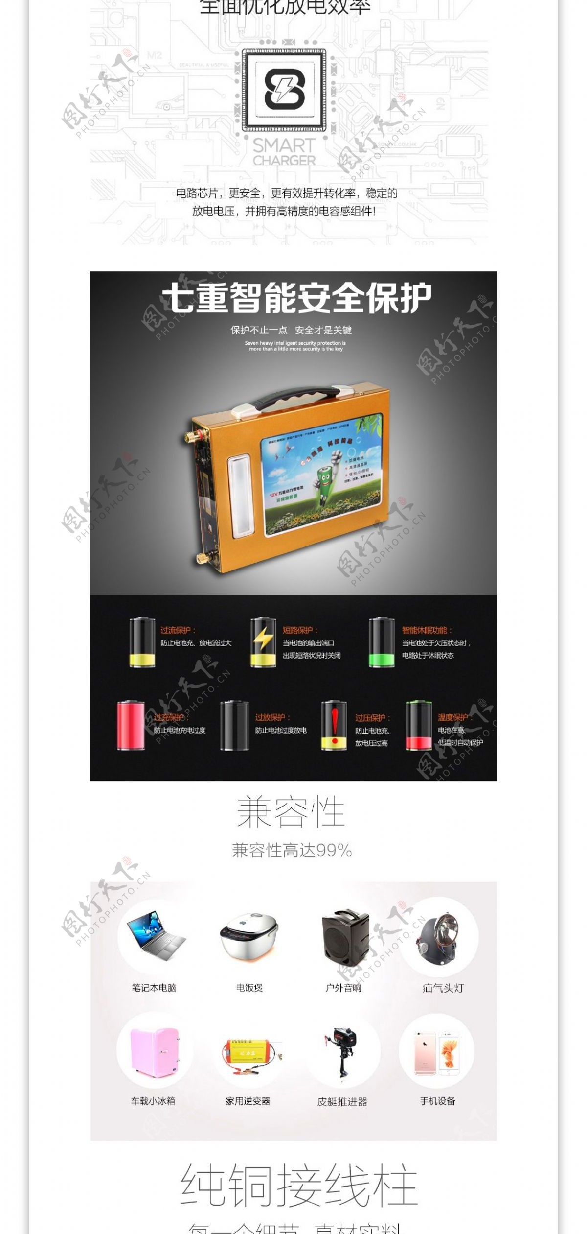 电池详情锂电池详情页面大容量电池海报