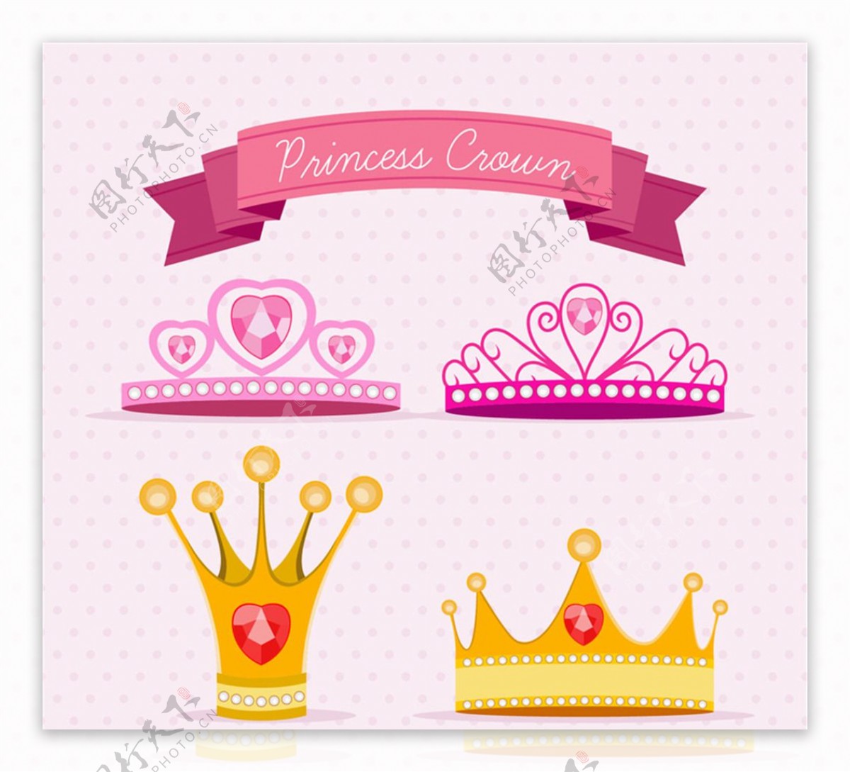 公主皇冠图片素材-编号23354292-图行天下
