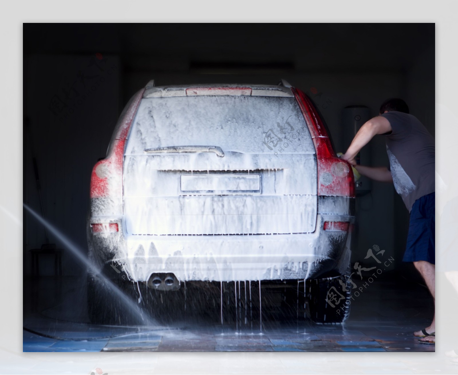 洗车主题图片