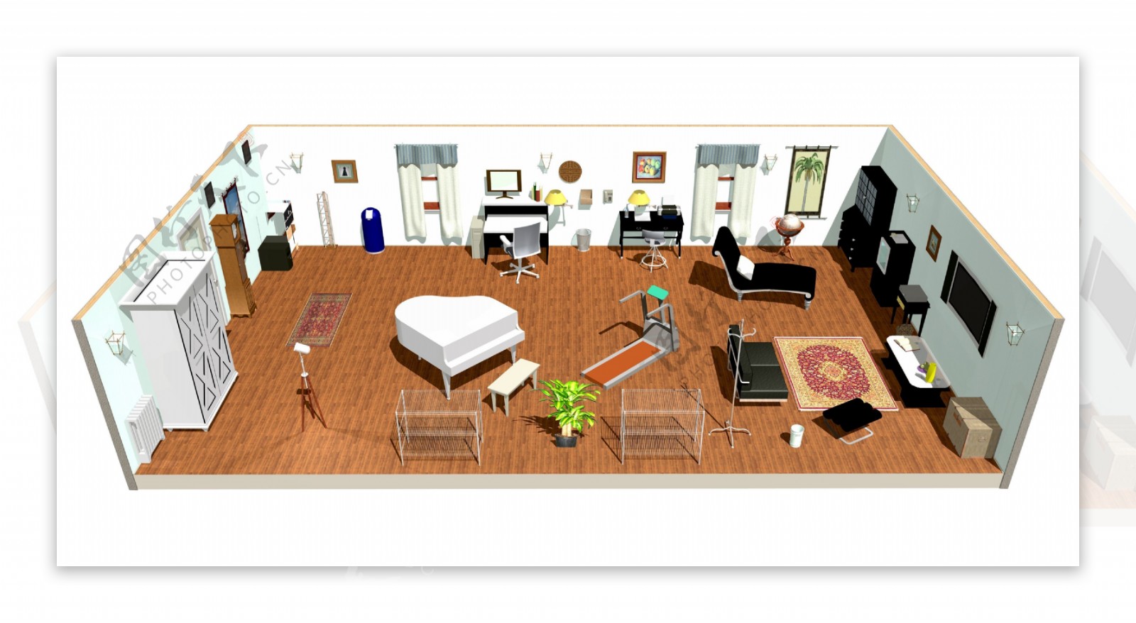 3D室内装潢设计图片
