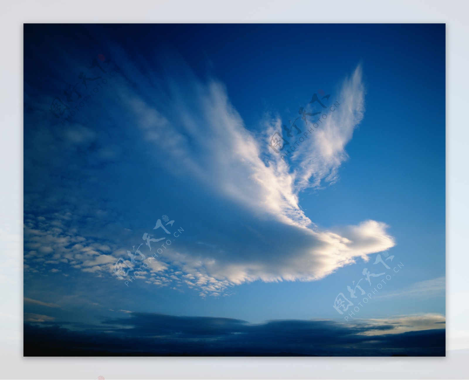 蓝天白云风景摄影图片