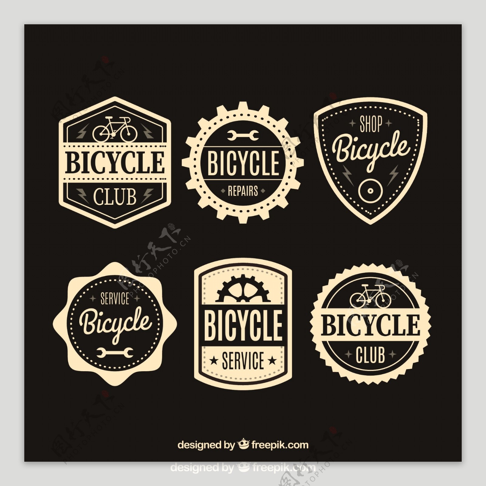 包装自行车老式标签