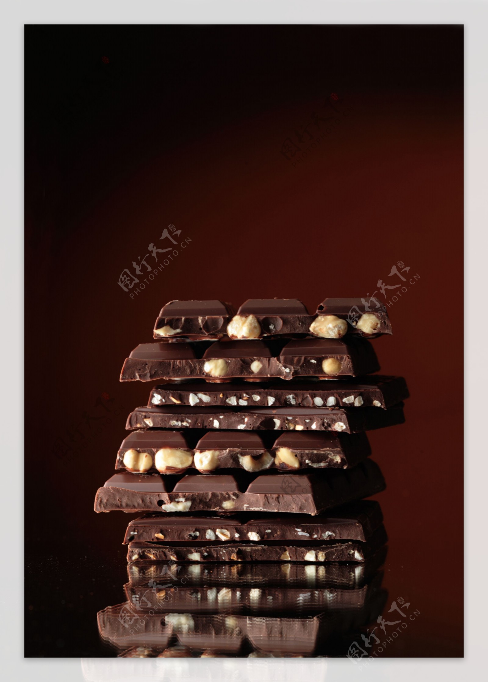 巧克力宣传广告背景图片