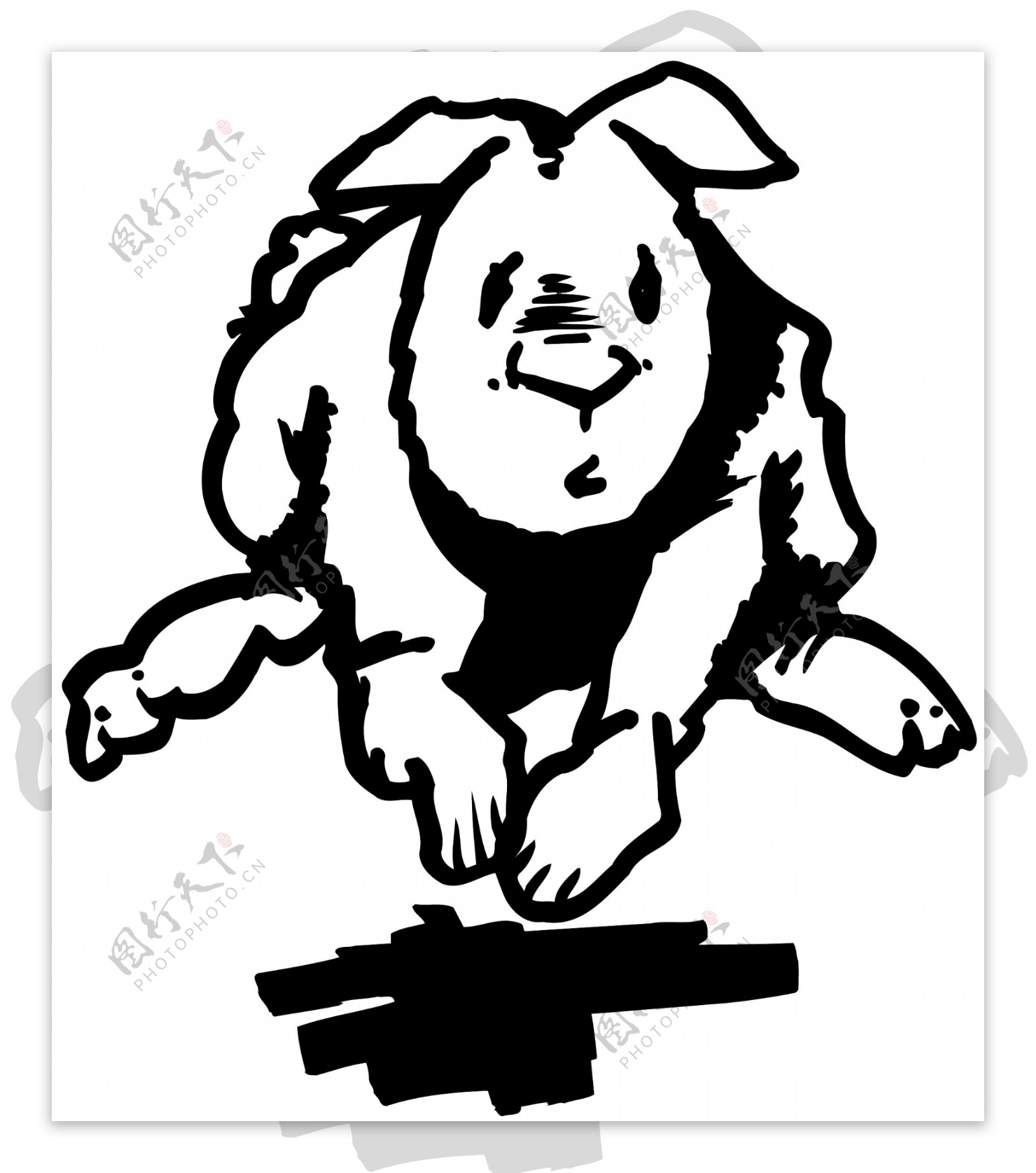 兔子常见动物矢量素材eps格式0008