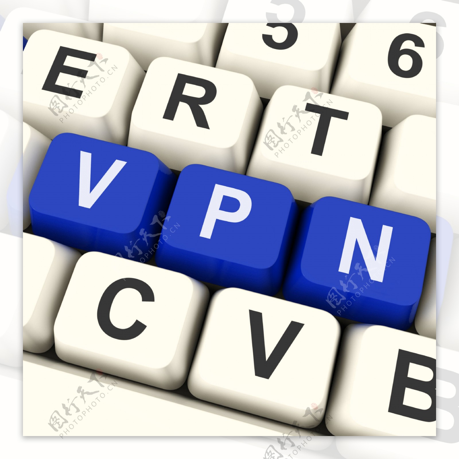 VPN虚拟专用网络或远程键显示