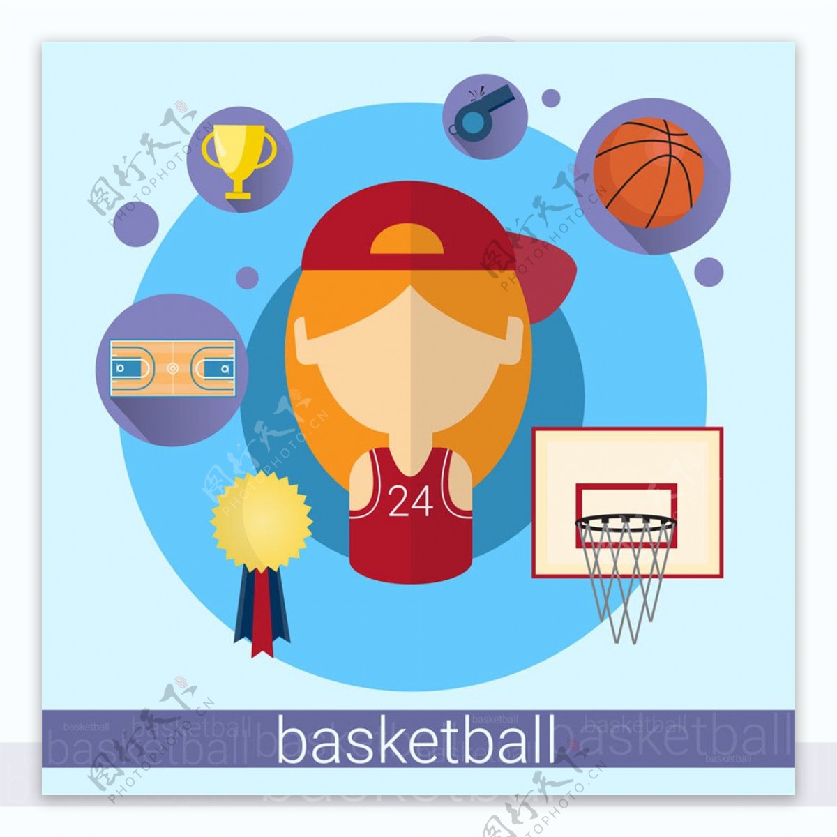 篮球运动员图标图片