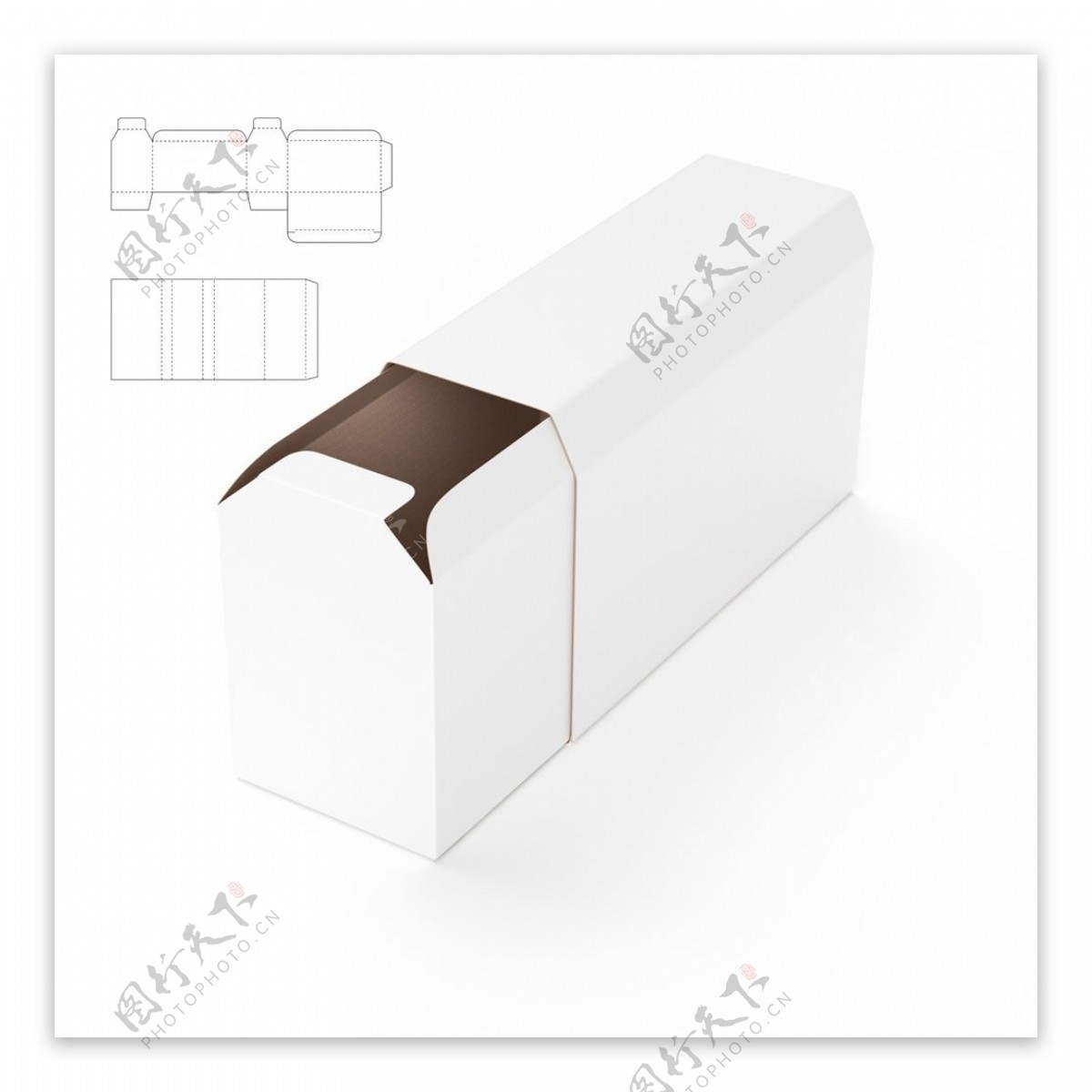 长方体盒子包装效果图图片