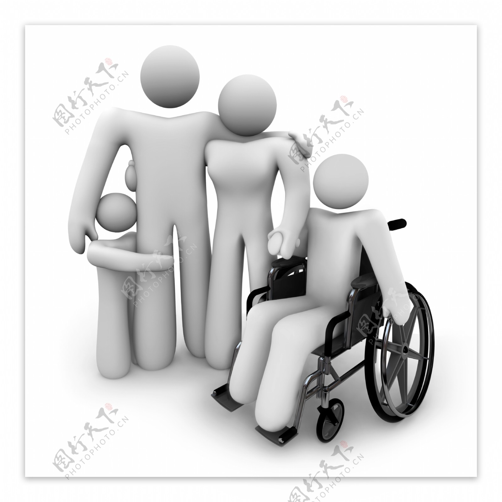 关爱残疾人主题图片图片