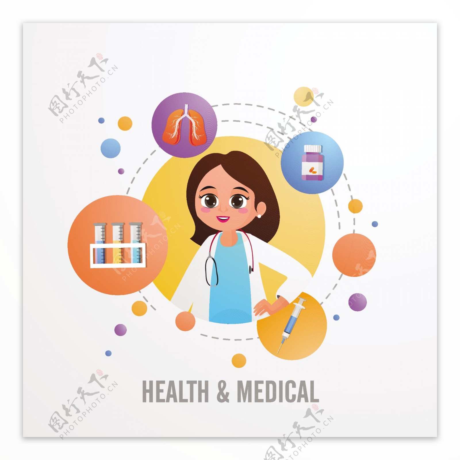 女性医生的健康与医学概念
