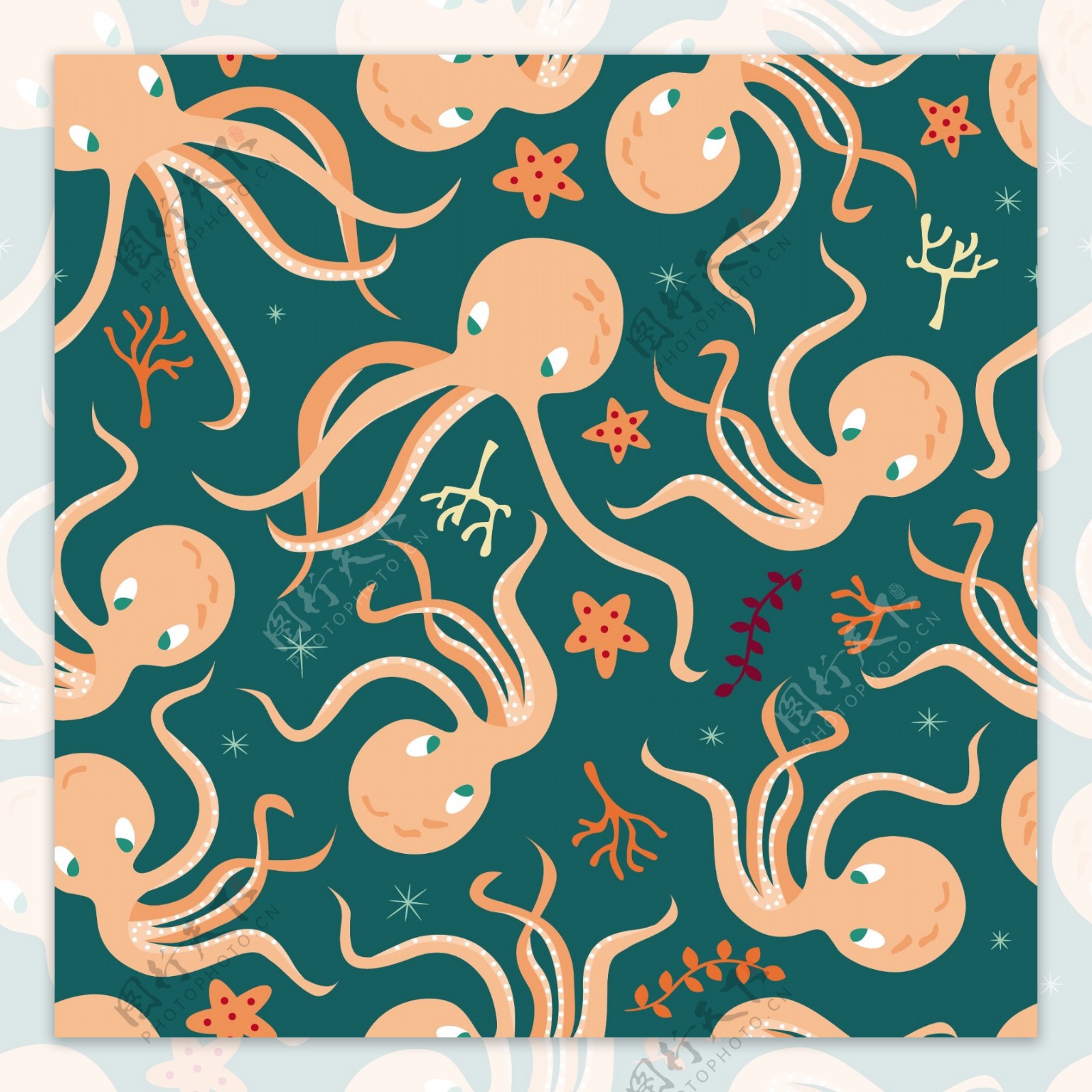 章鱼图案设计
