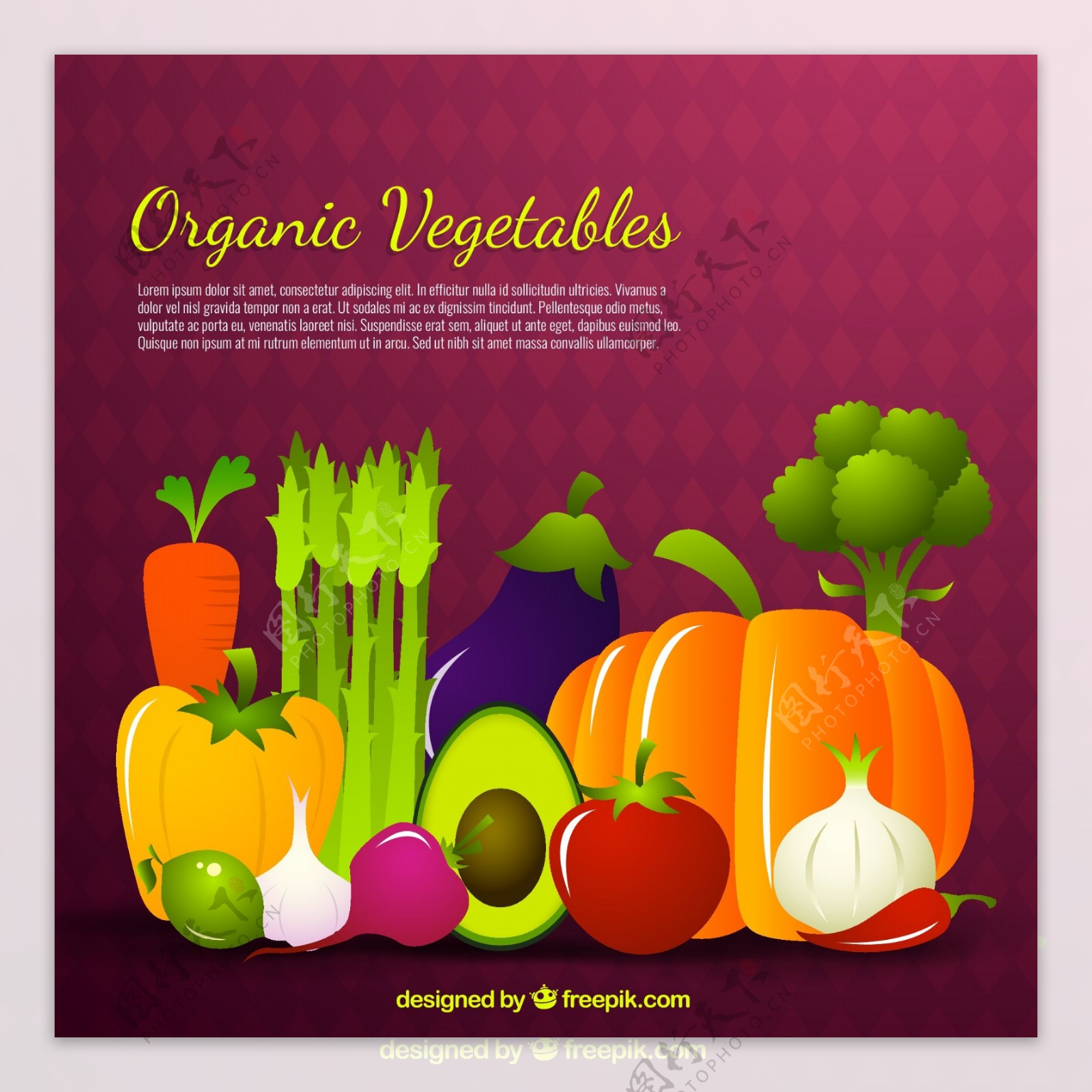卡通蔬菜设计