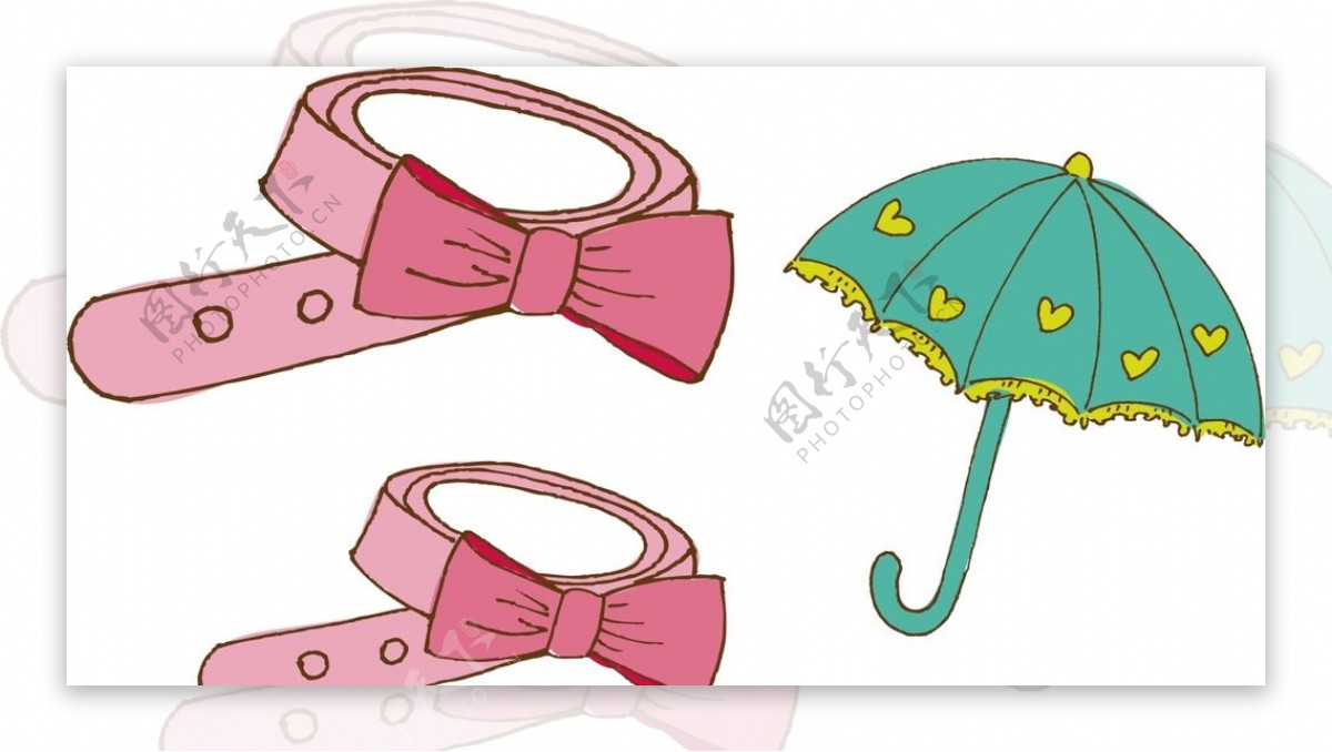 蝴蝶结雨伞