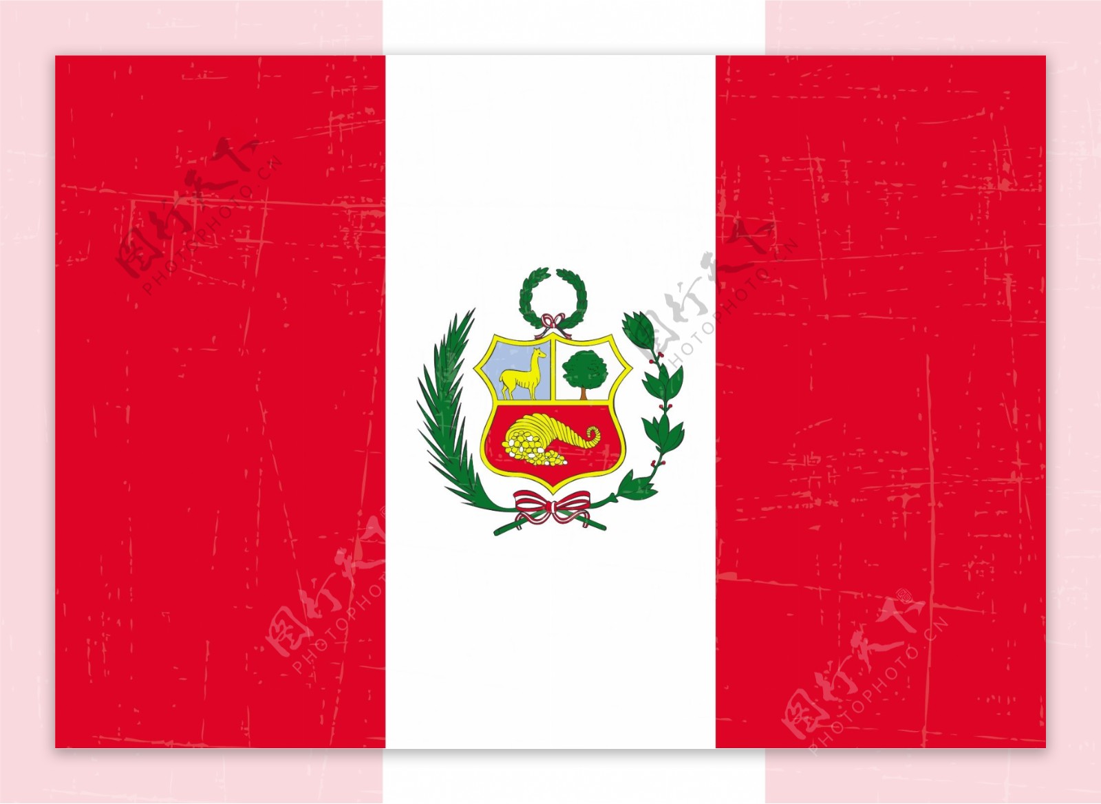 免费的垃圾秘鲁国旗矢量