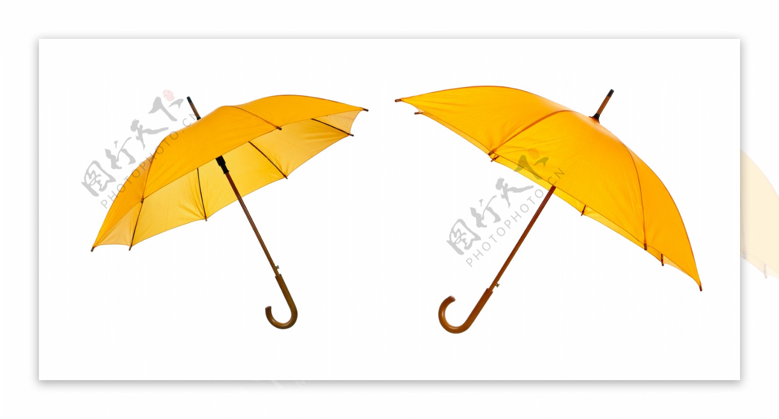黄色雨伞图片