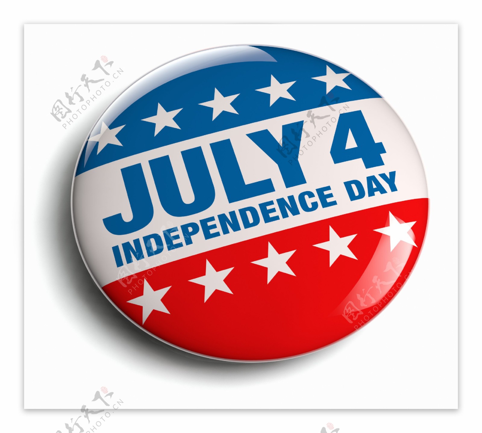 美国独立日按钮图标图片