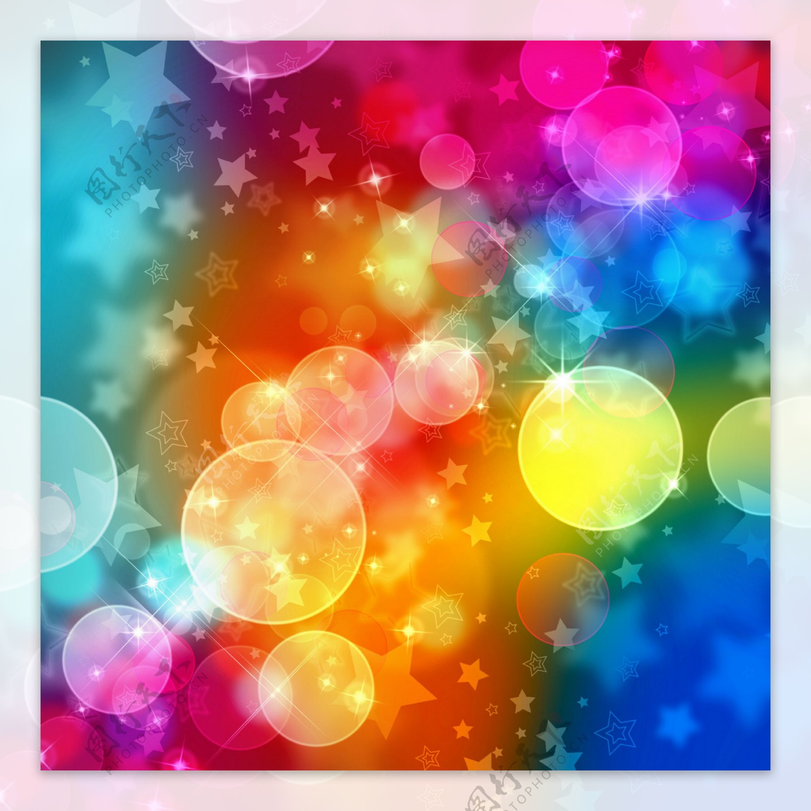 炫彩斑斓光点溶图背景图片素材