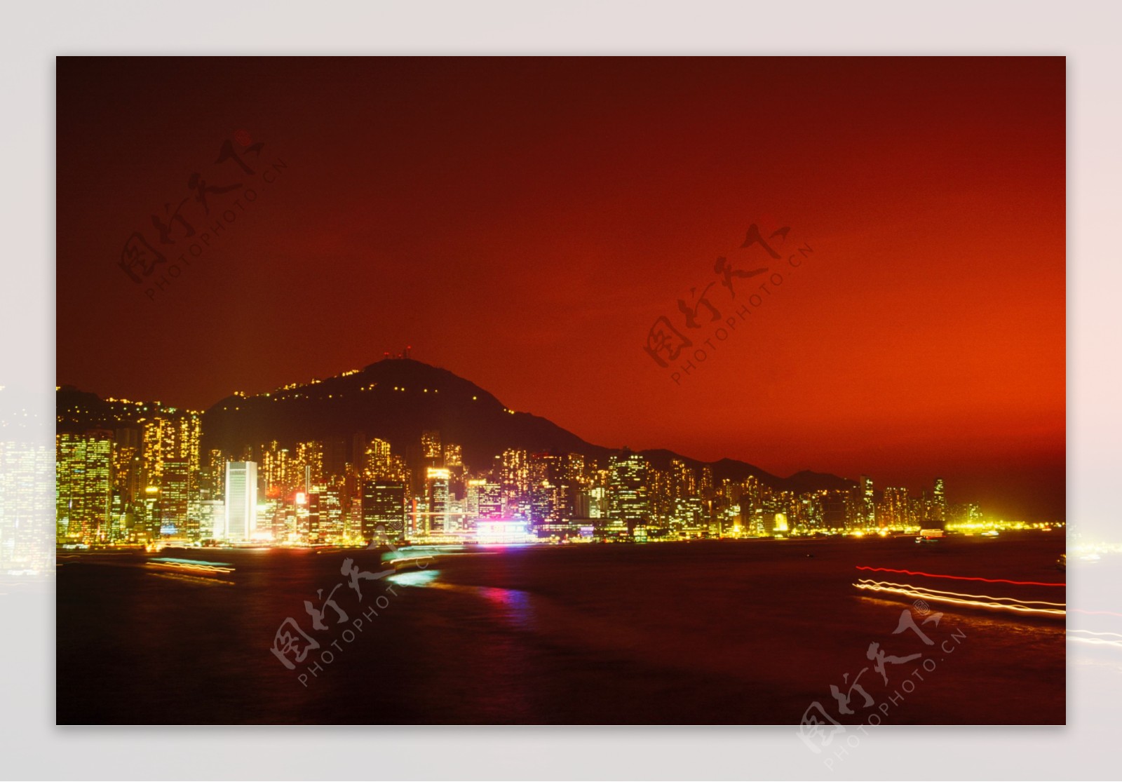 香港城市夜景风光图片