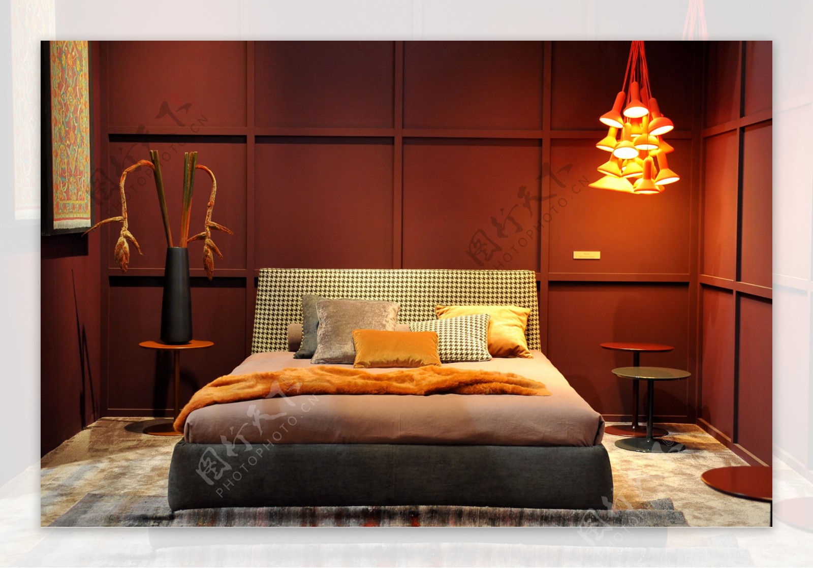 2017现代风格复式暖色调小卧室效果图 – 设计本装修效果图