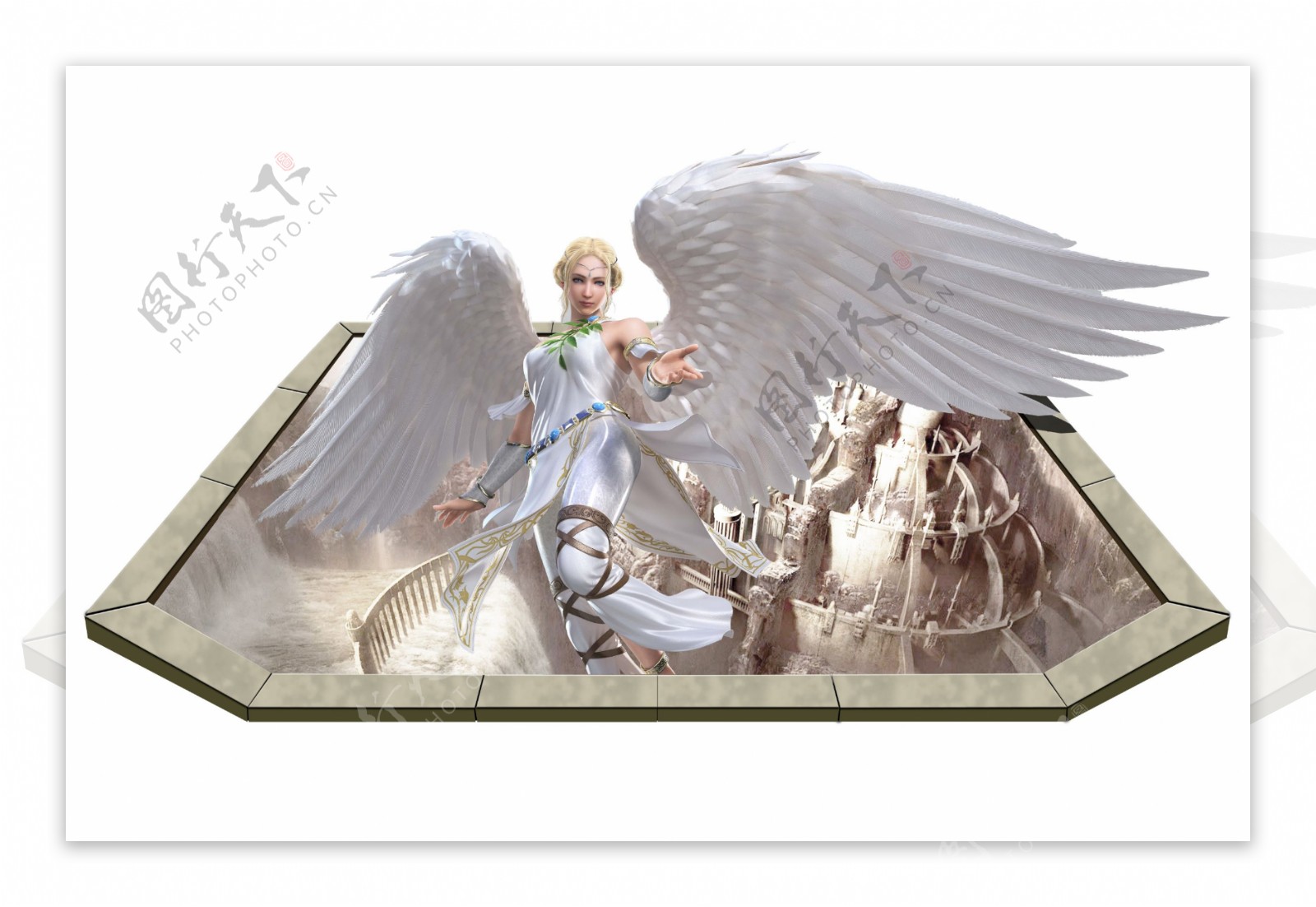 天使3D画背景墙