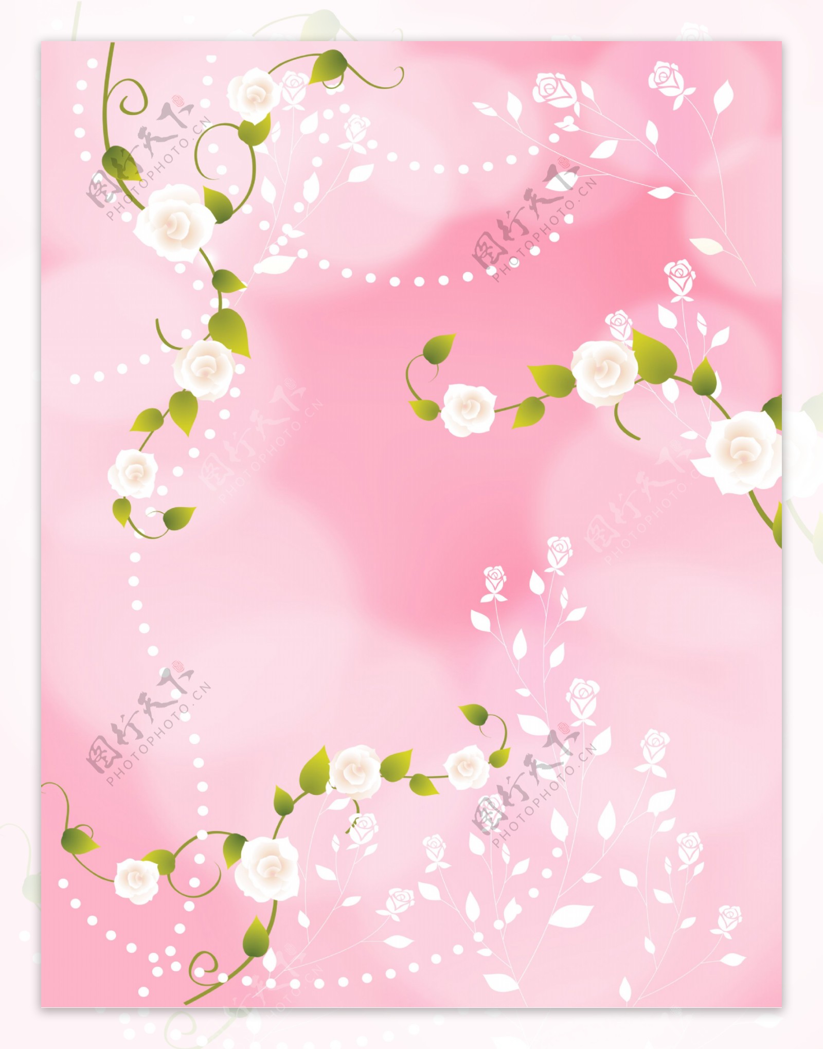 粉色温馨背景墙