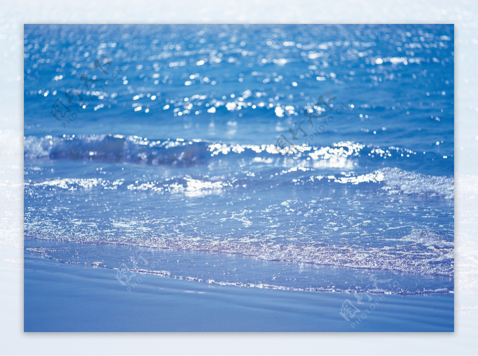 沙滩海浪高清图片