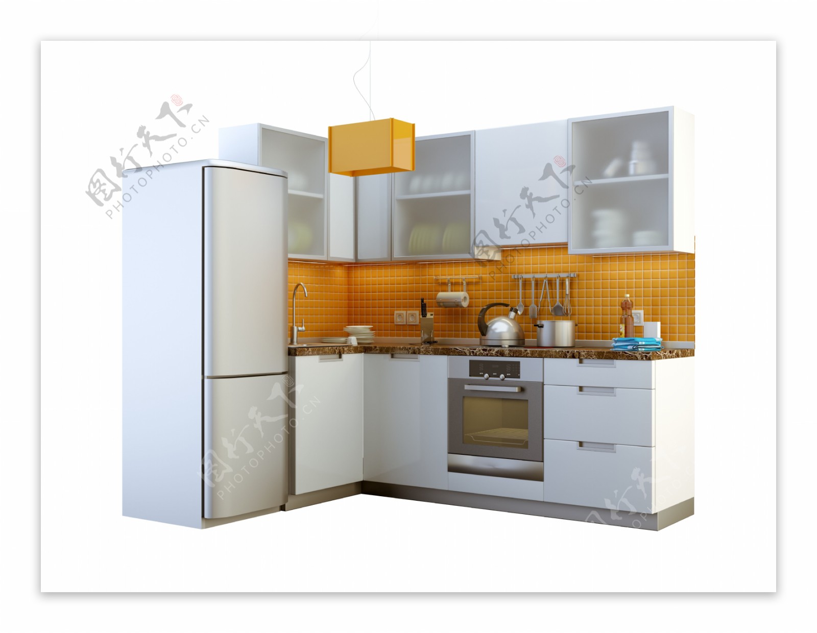 白色系列厨房用具图片