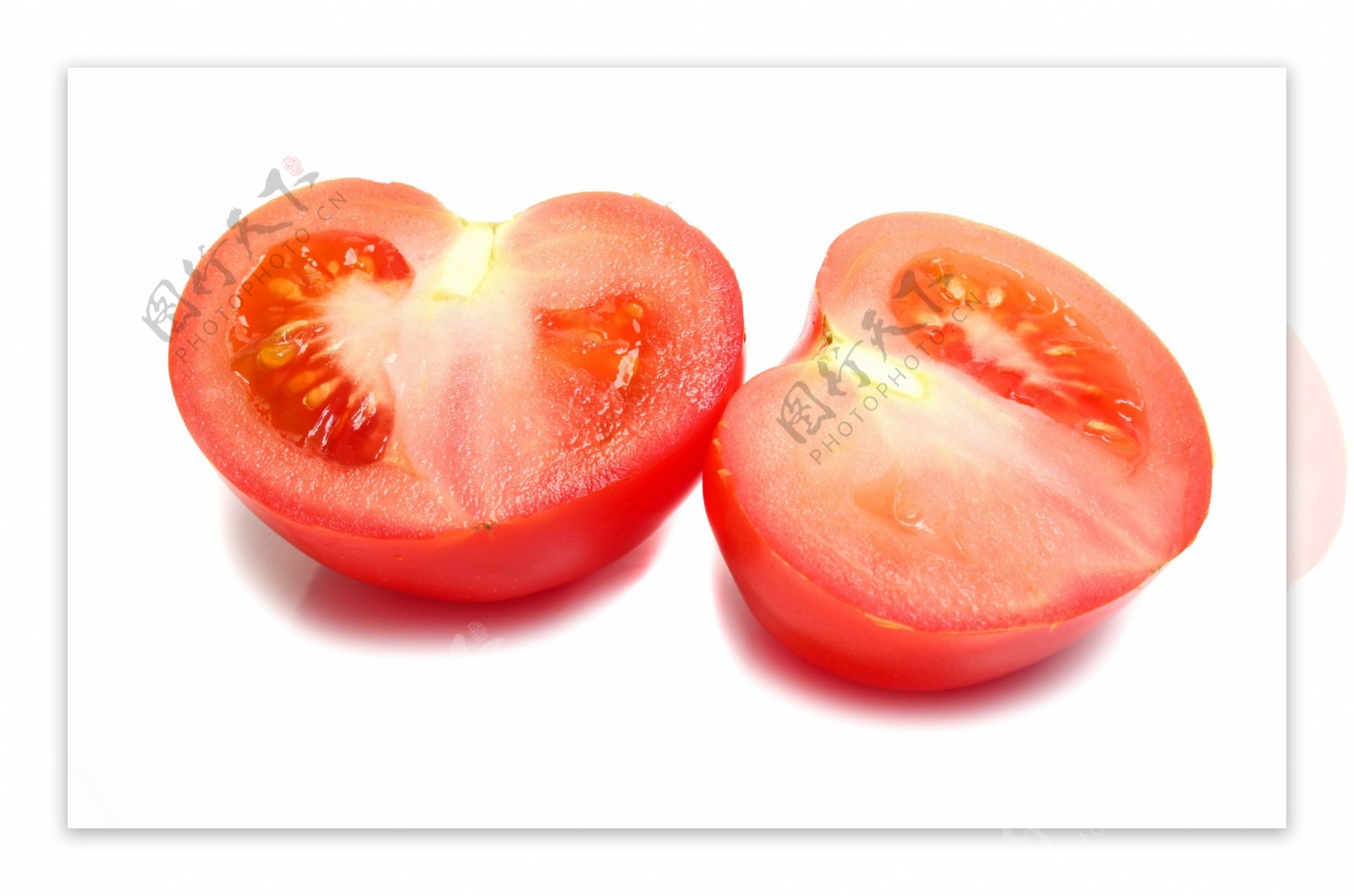 切开的西红柿图片