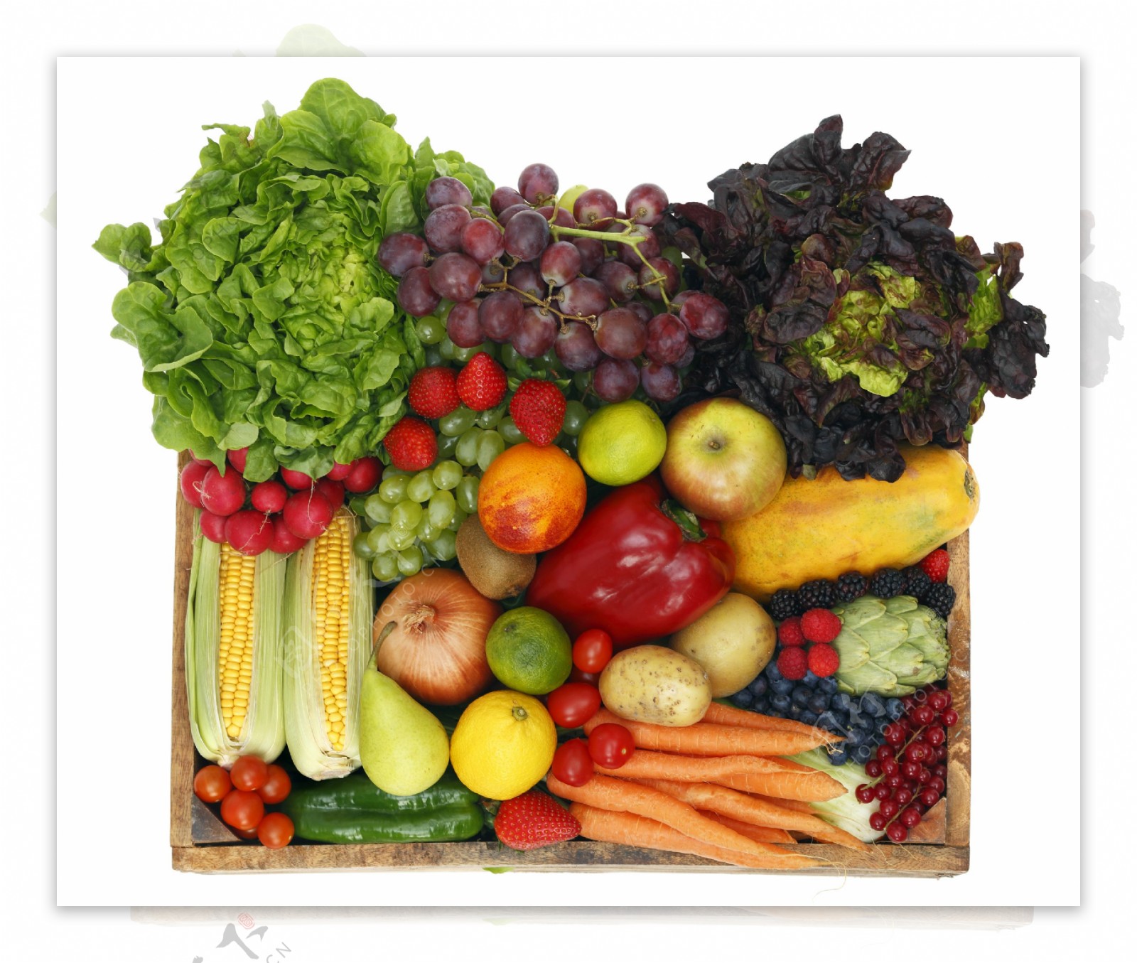 混合蔬菜水果图片