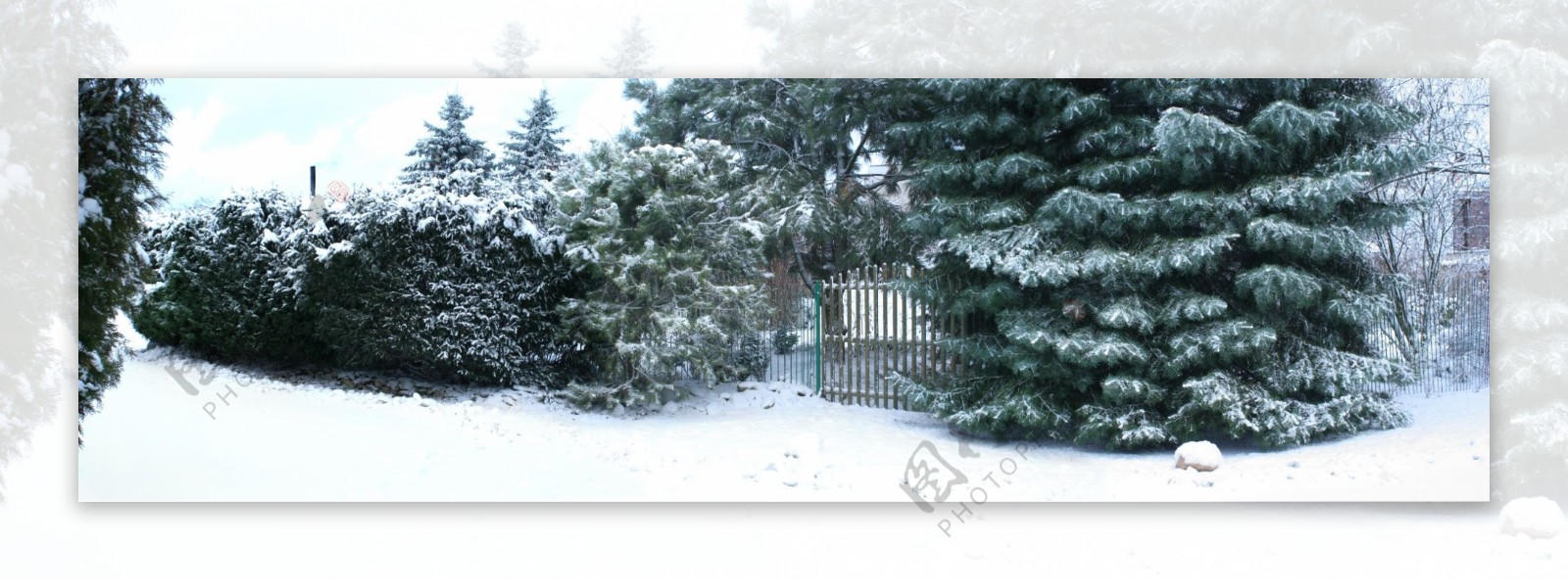 宽幅雪景摄影