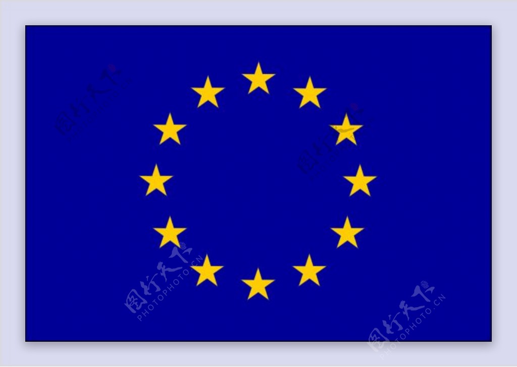 欧盟旗帜的剪辑艺术