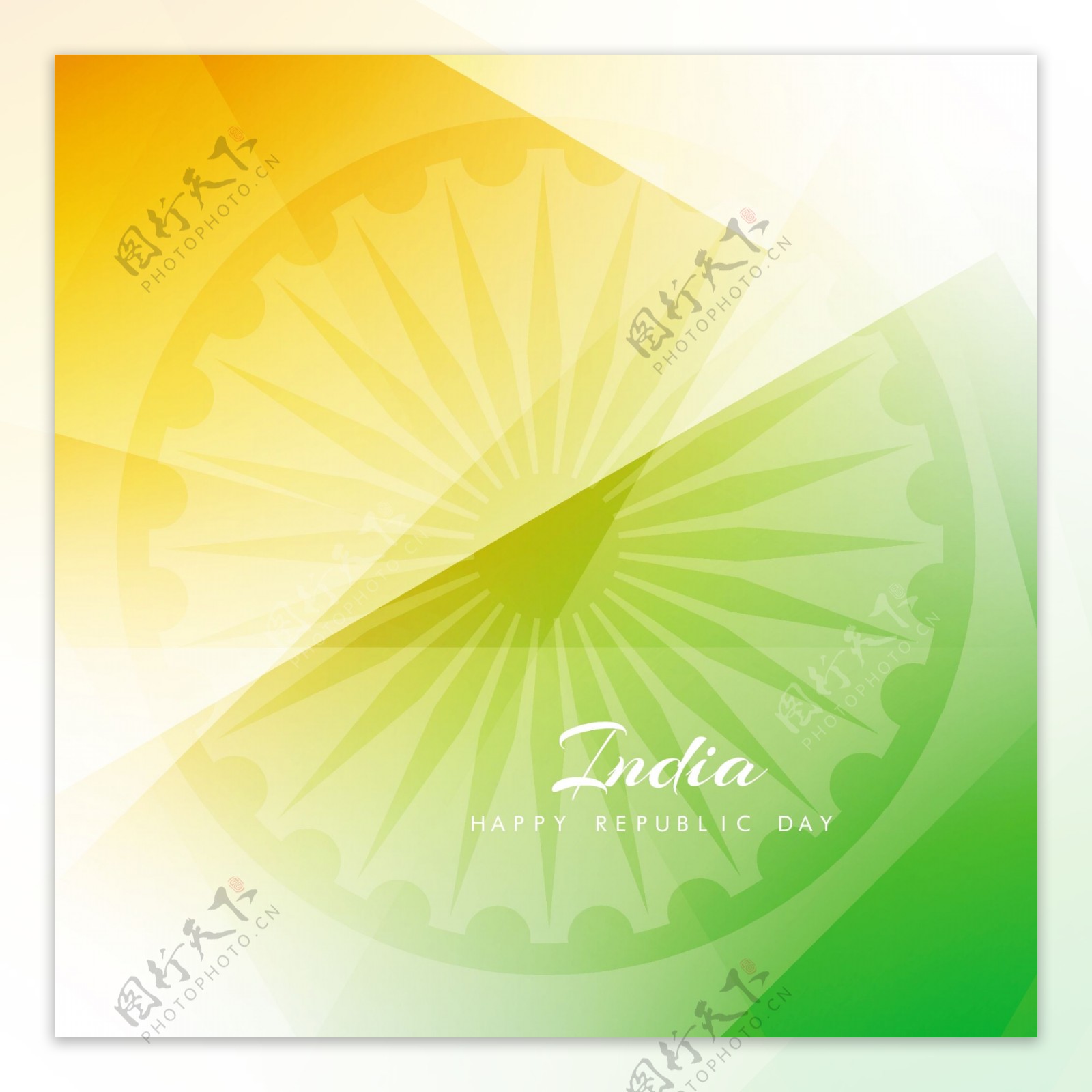 现代闪亮的印度国旗背景