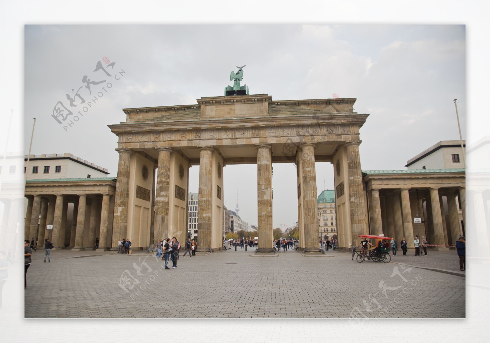 德国勃兰登堡门建筑风景图片