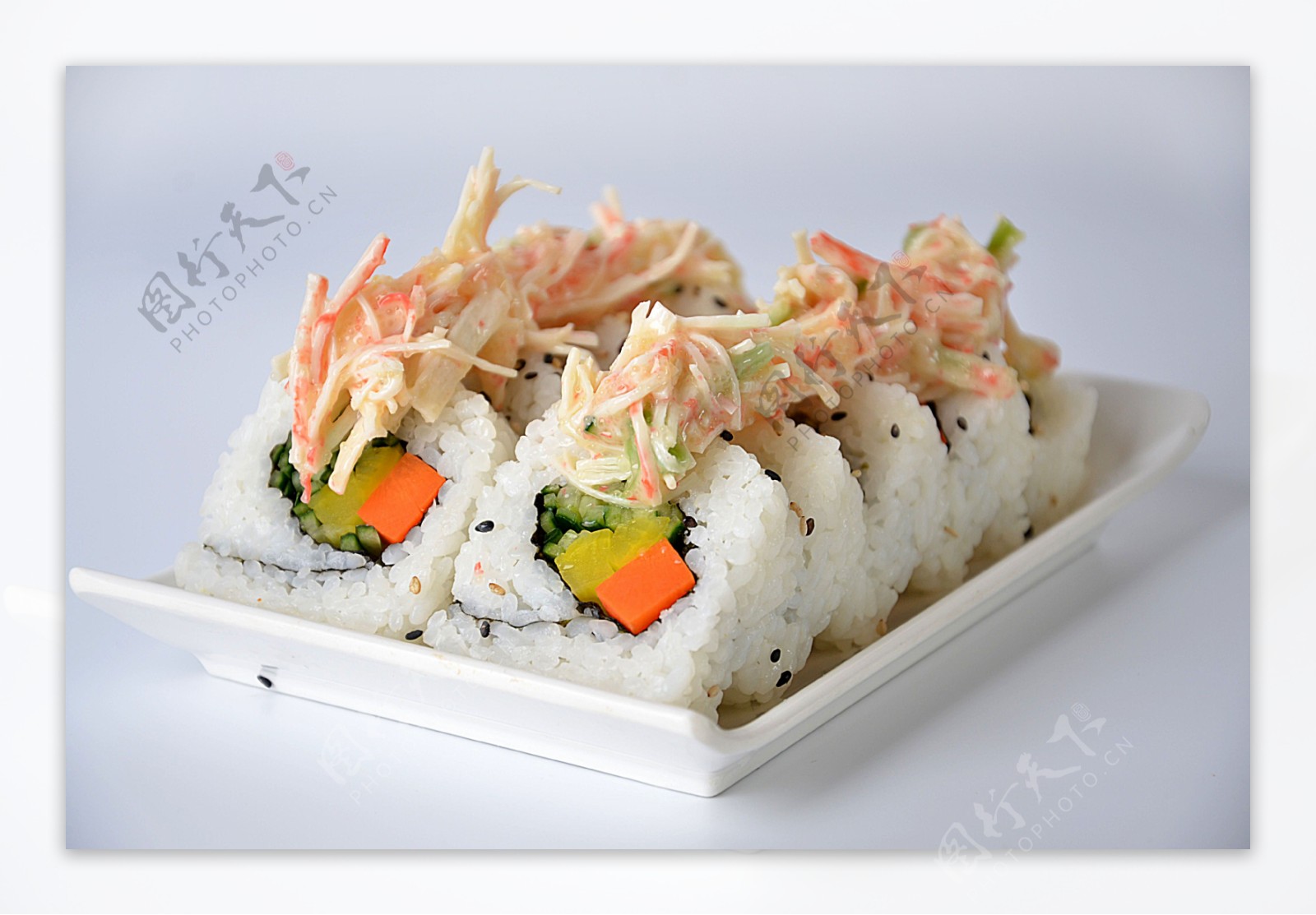 蟹肉寿司图片